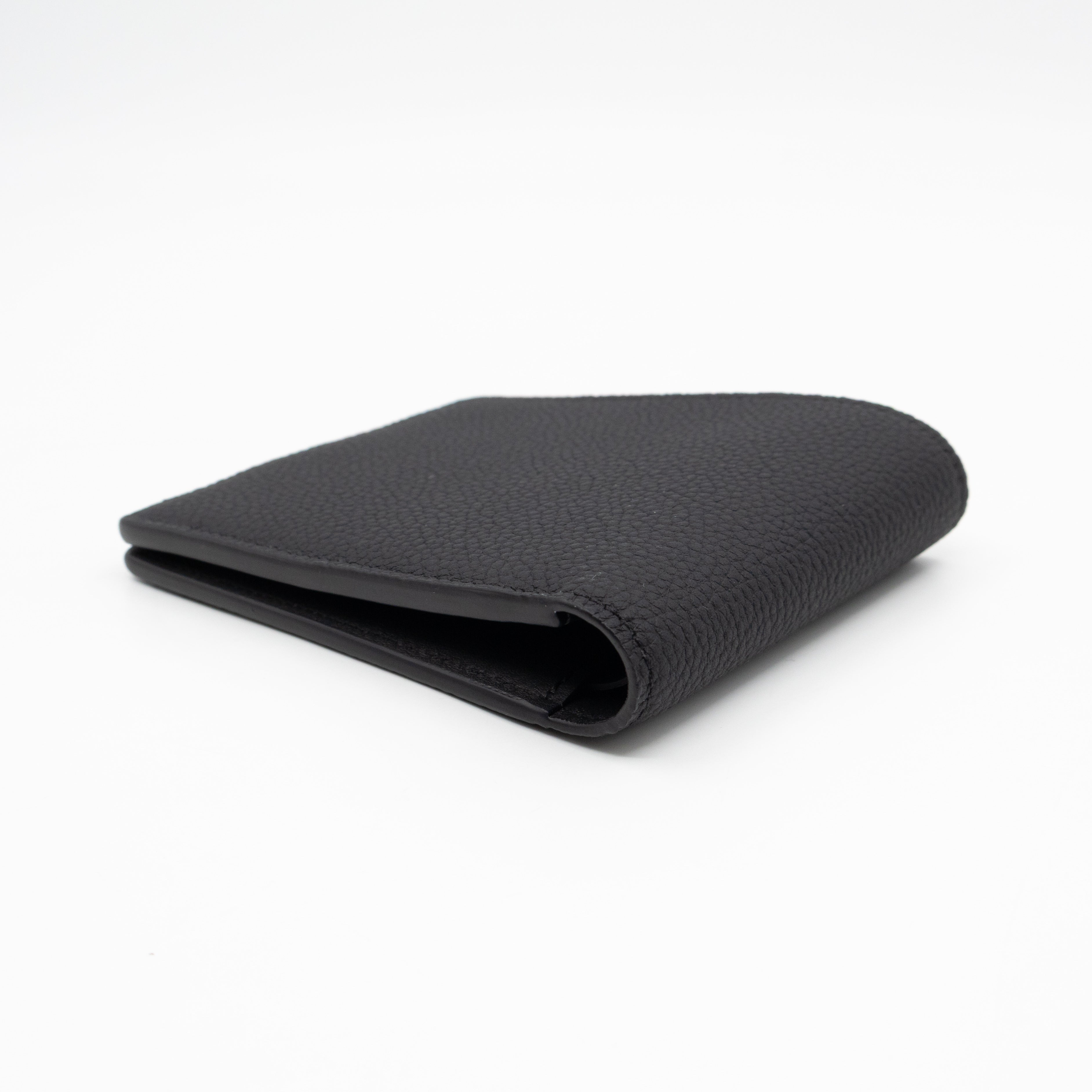 Multiple Wallet Aerogram Black Leather