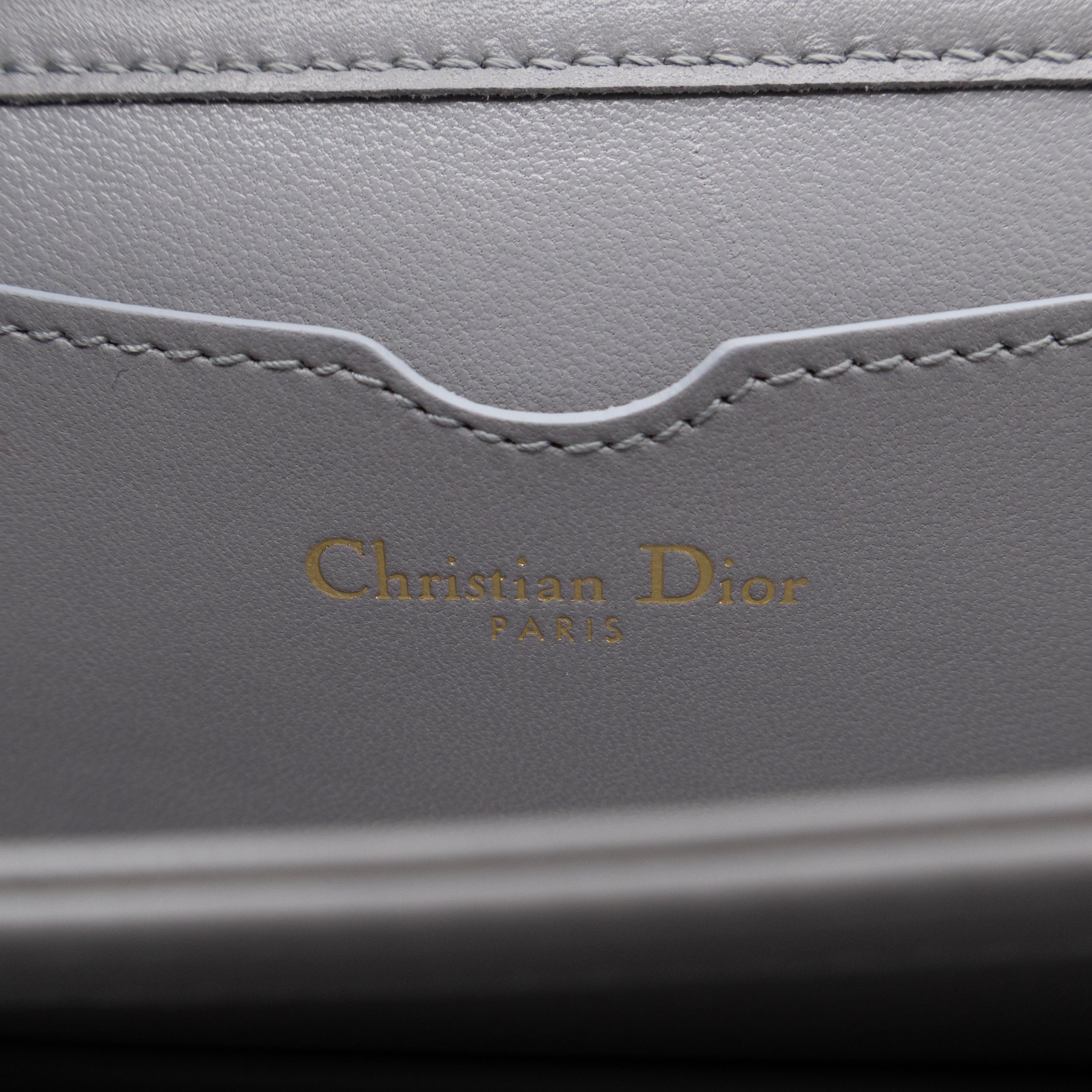 Tarot La Lune Embroidered Clutch Grey Leather