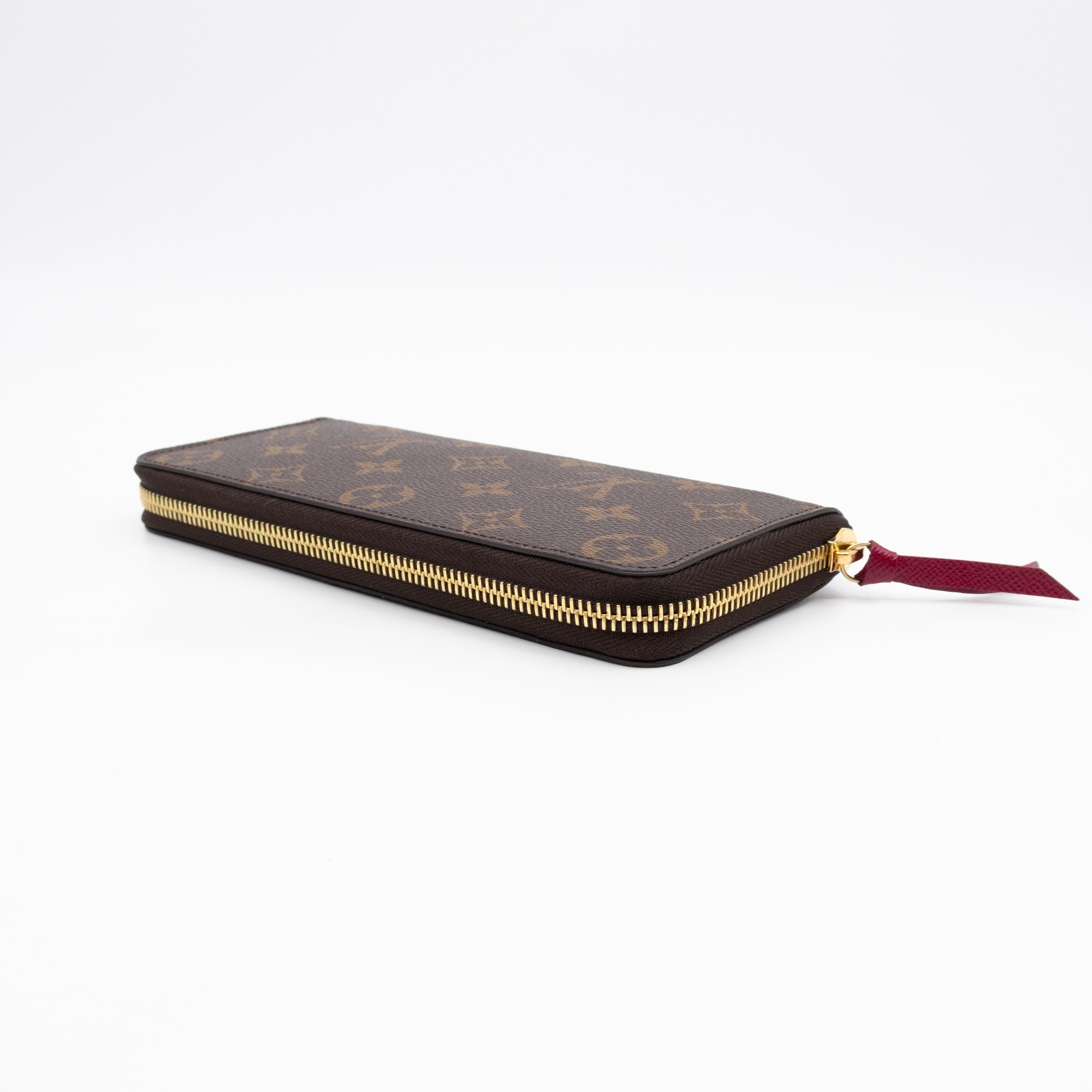 Clemence Wallet Monogram Fuchsia