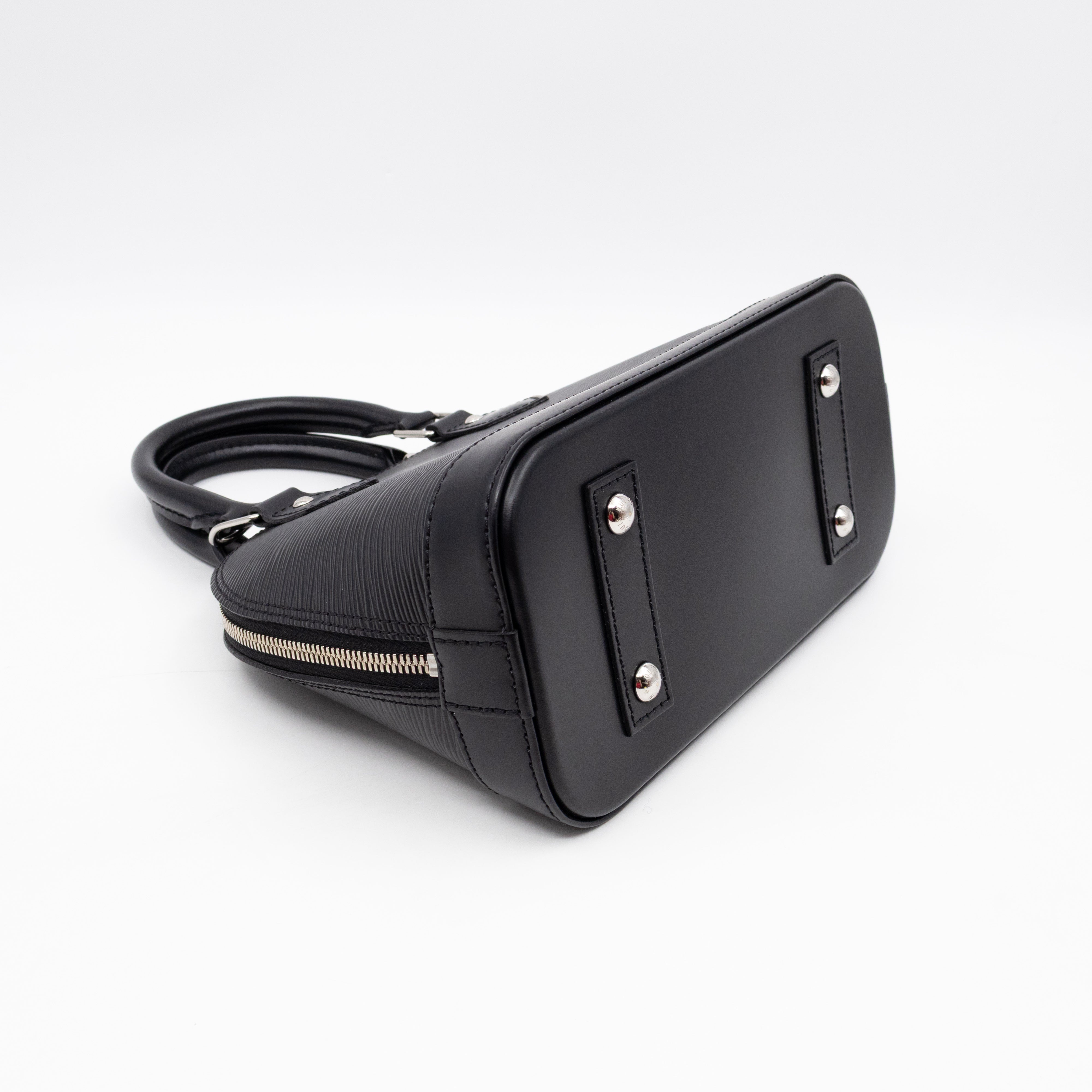 Alma BB Black Epi Leather