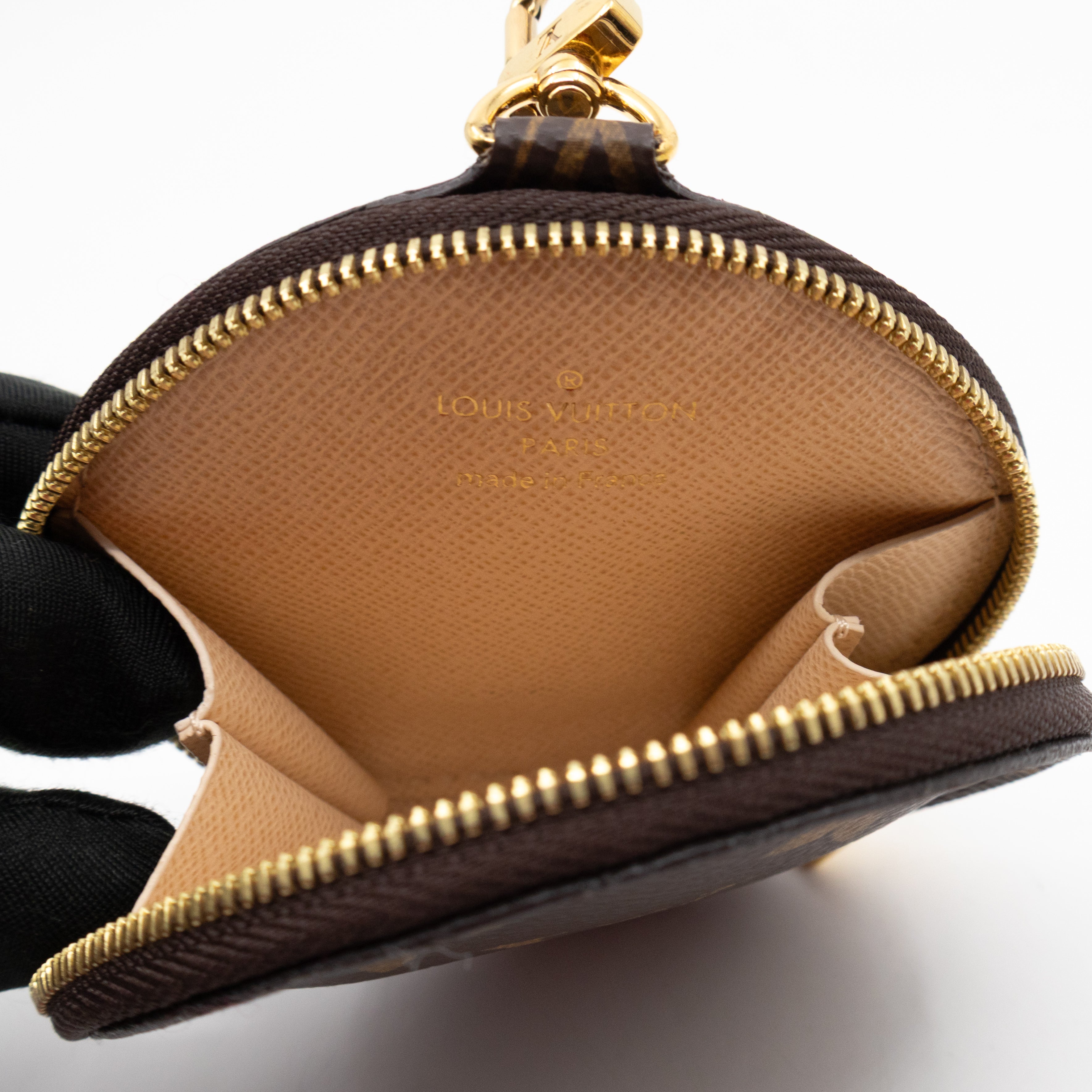 Round Coin Purse Monogram