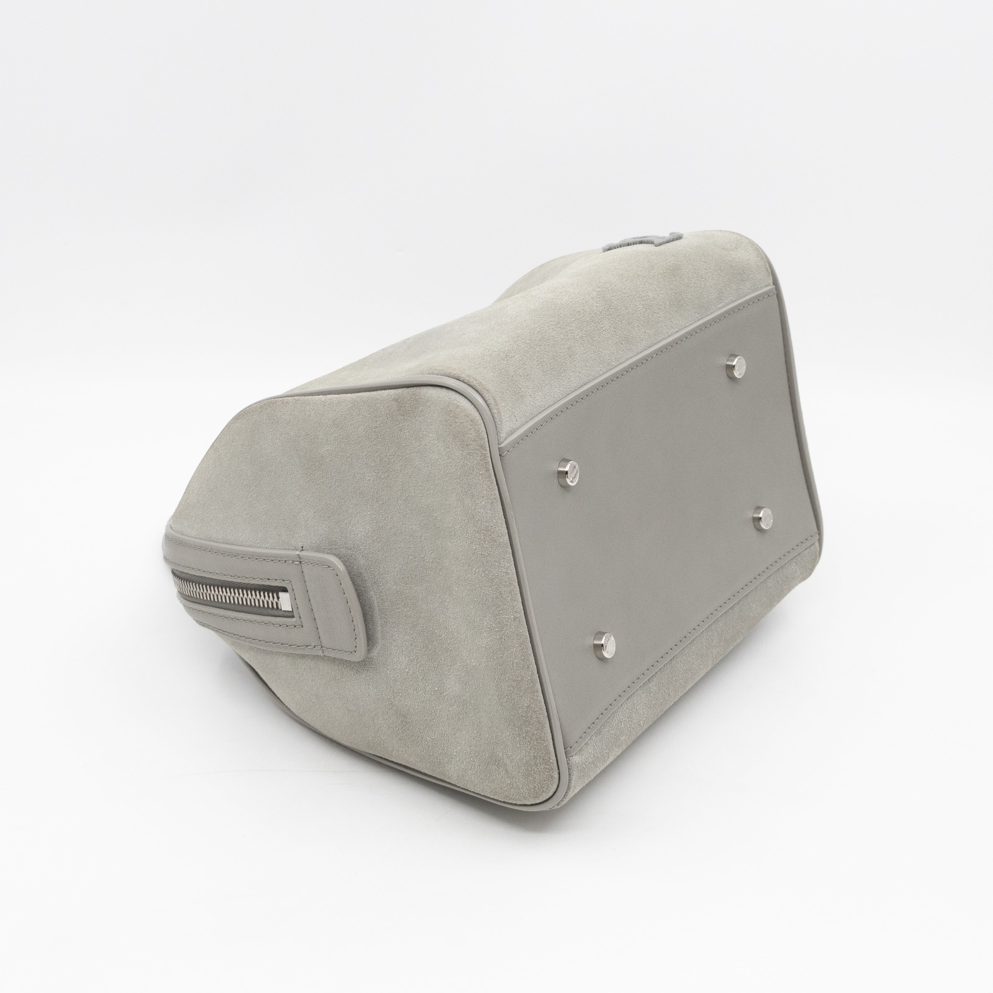 Illusion Speedy Cube PM Grey Suede Leather