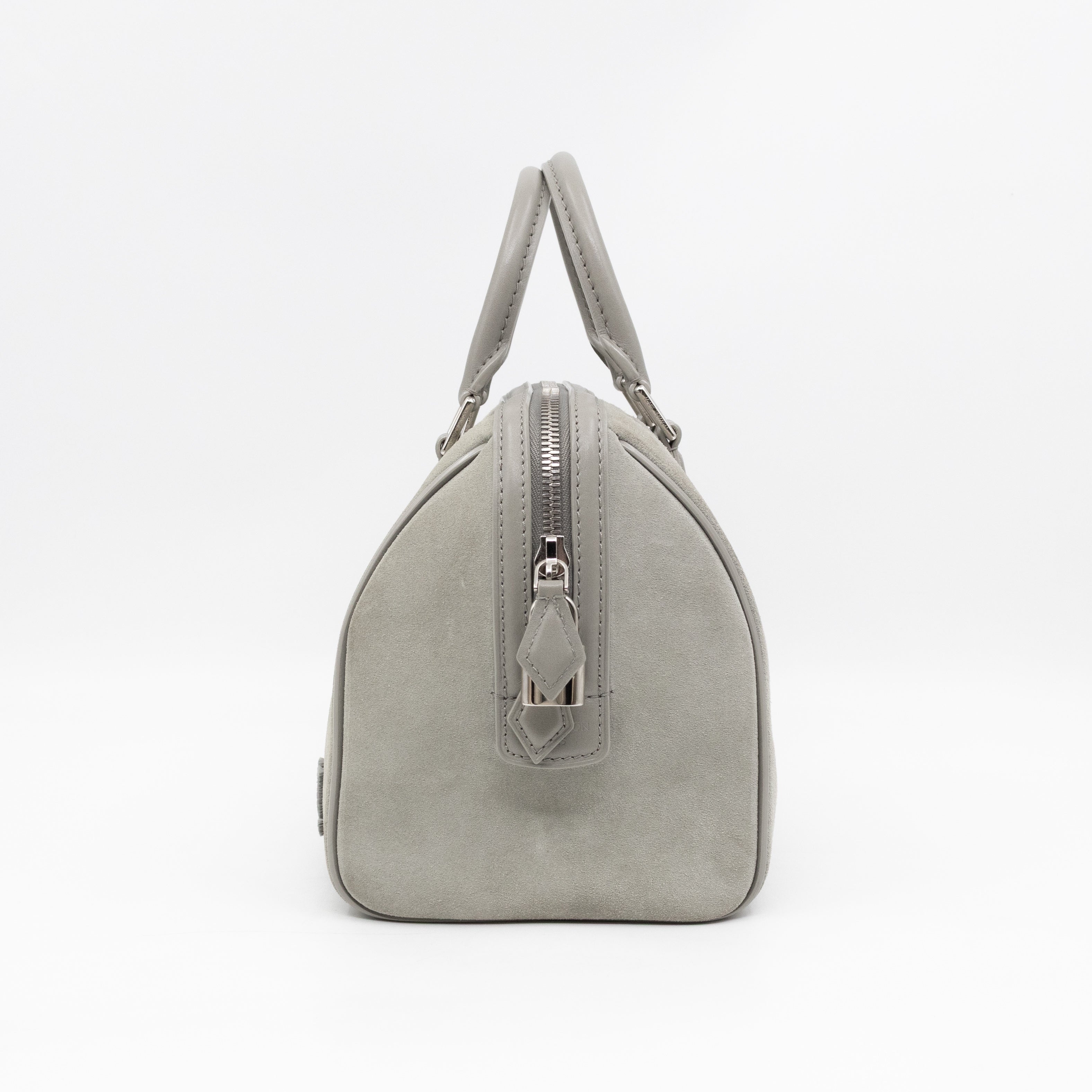 Illusion Speedy Cube PM Grey Suede Leather