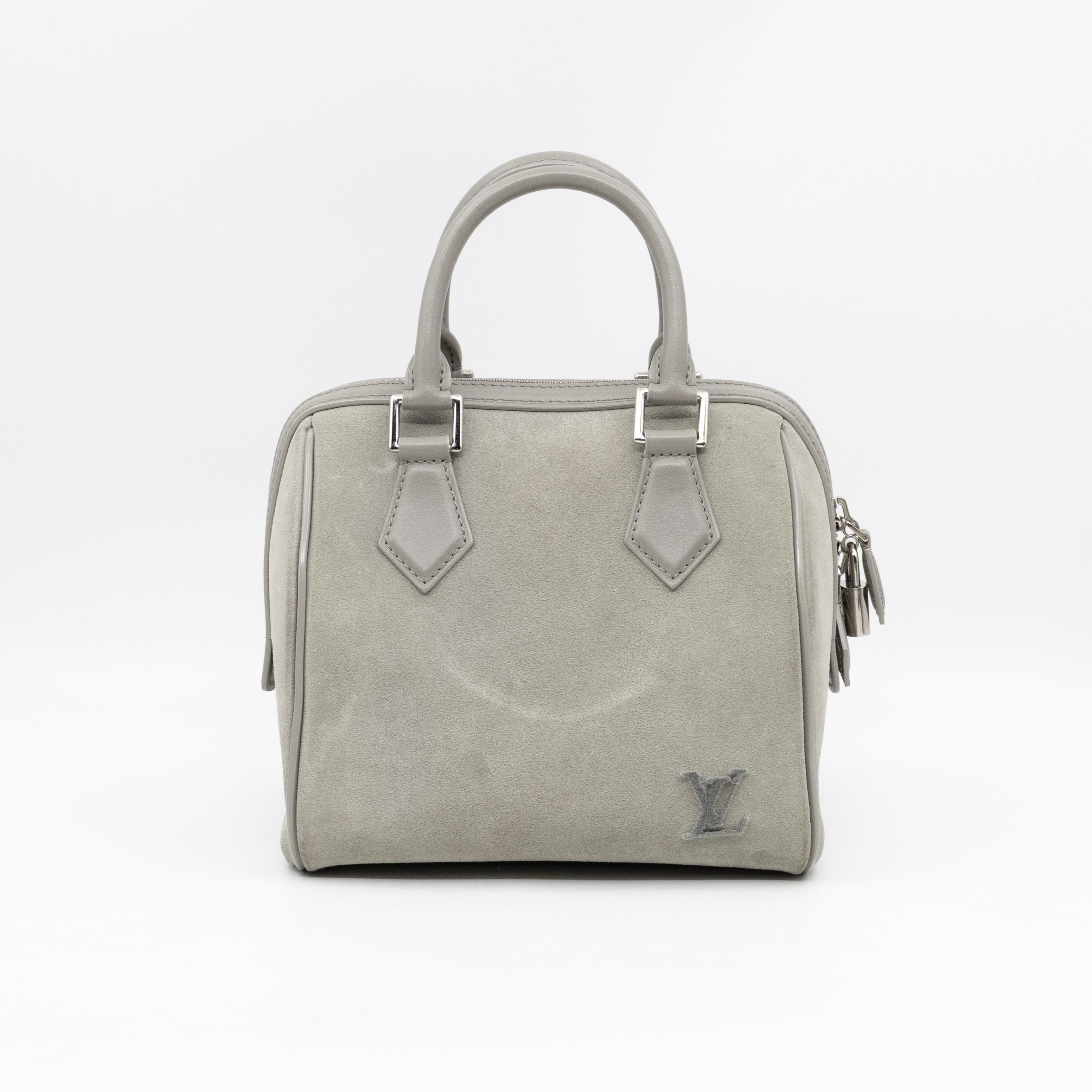 Illusion Speedy Cube PM Grey Suede Leather