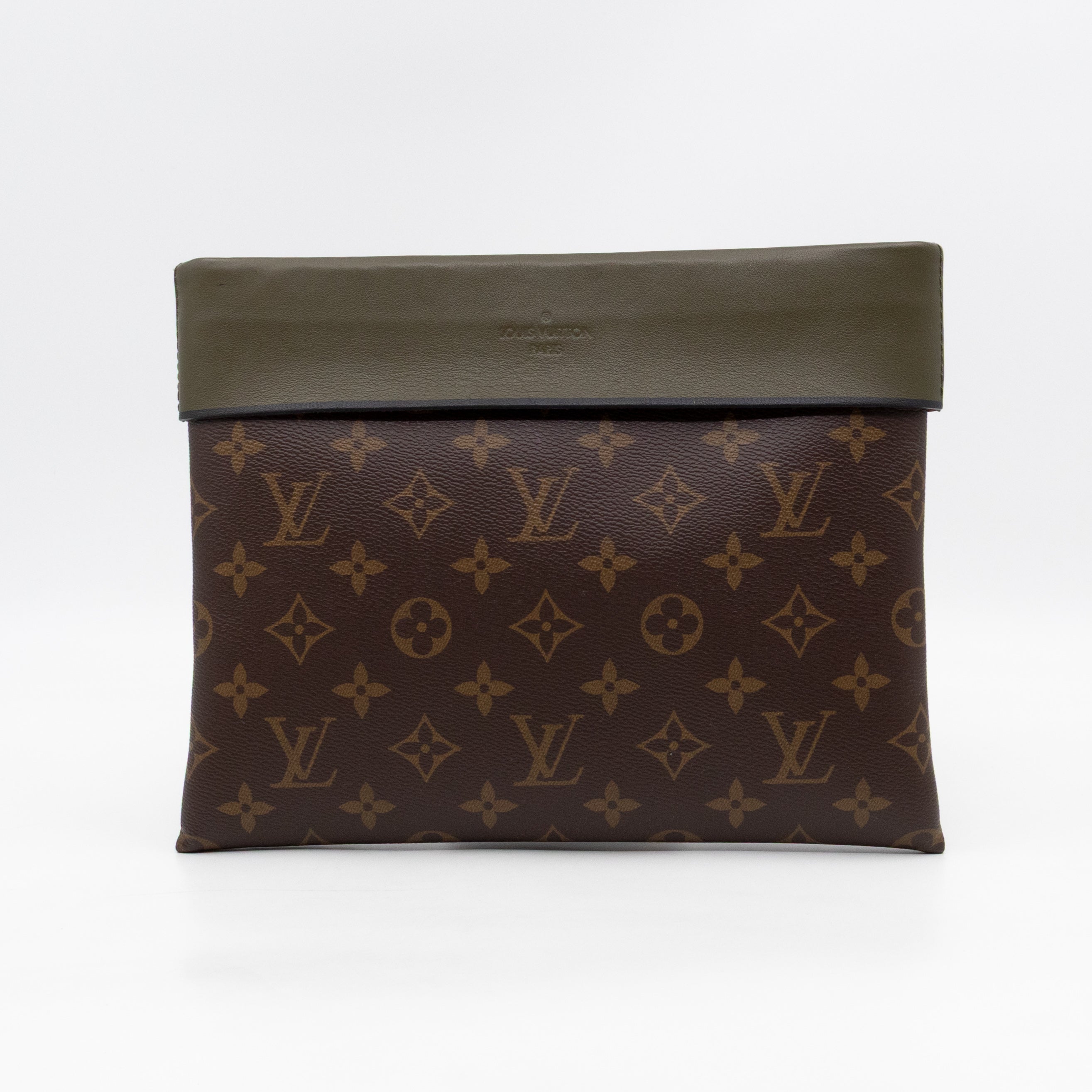 Tuileries Pochette Monogram Khaki Leather