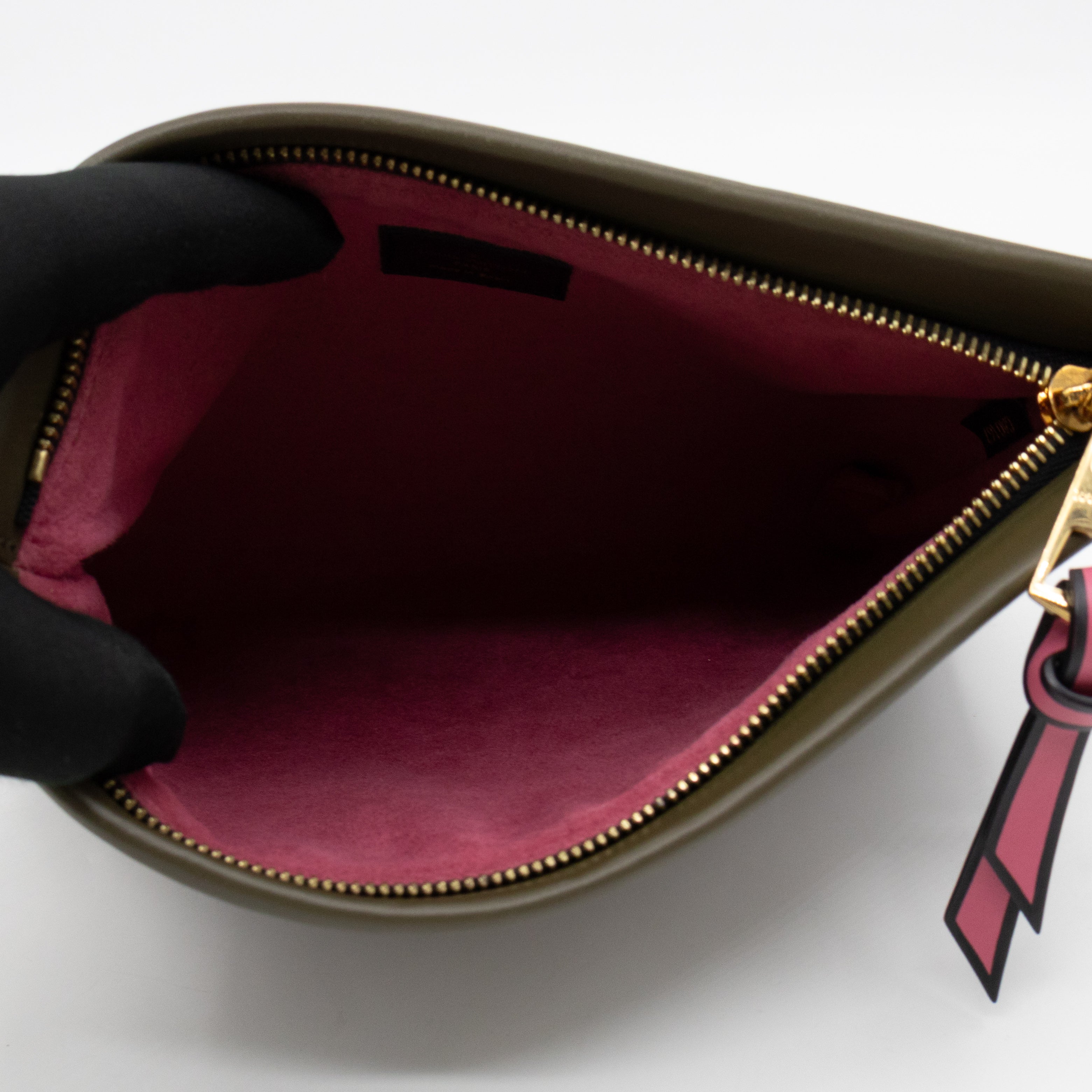 Tuileries Pochette Monogram Khaki Leather