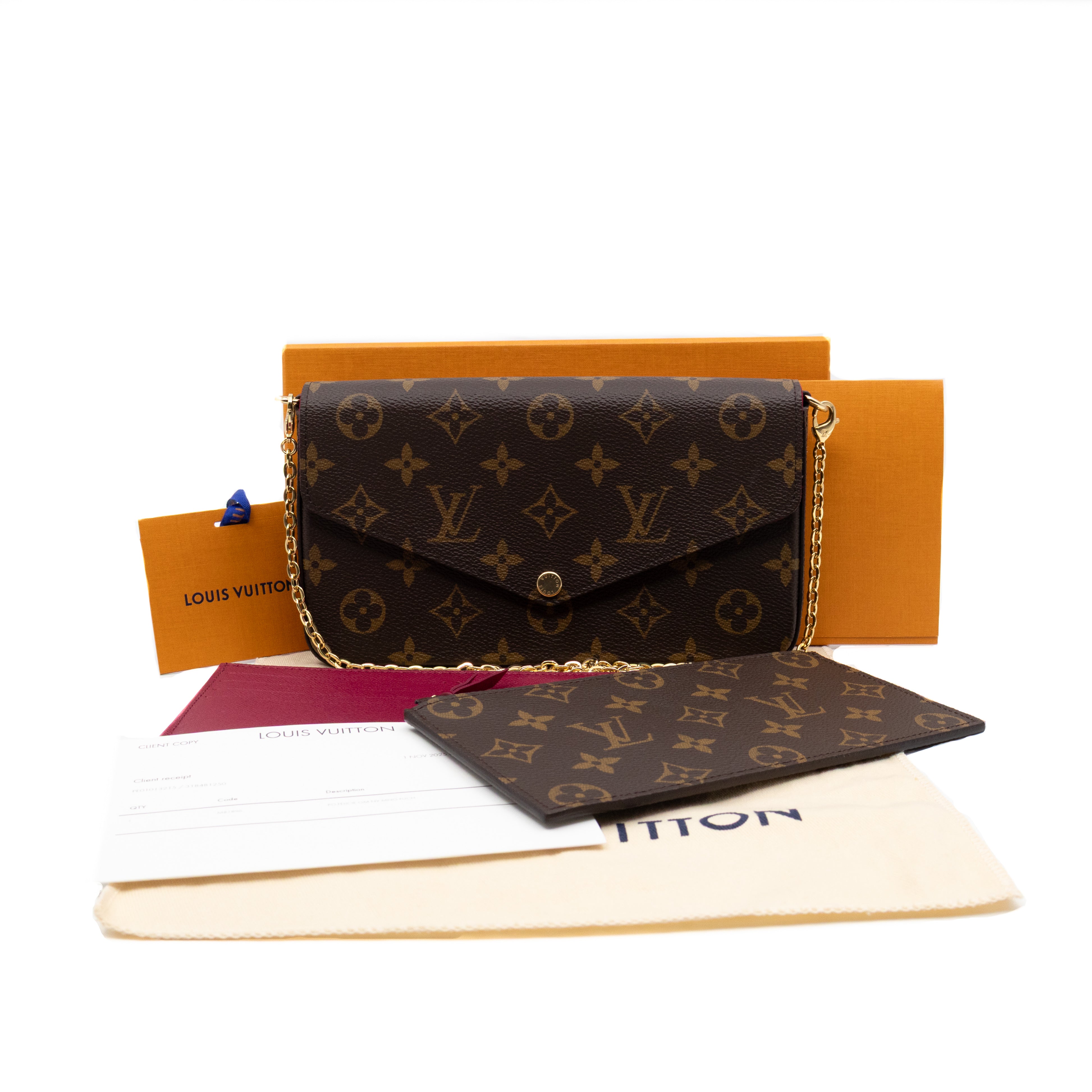 Pochette Felicie Monogram Fuchsia