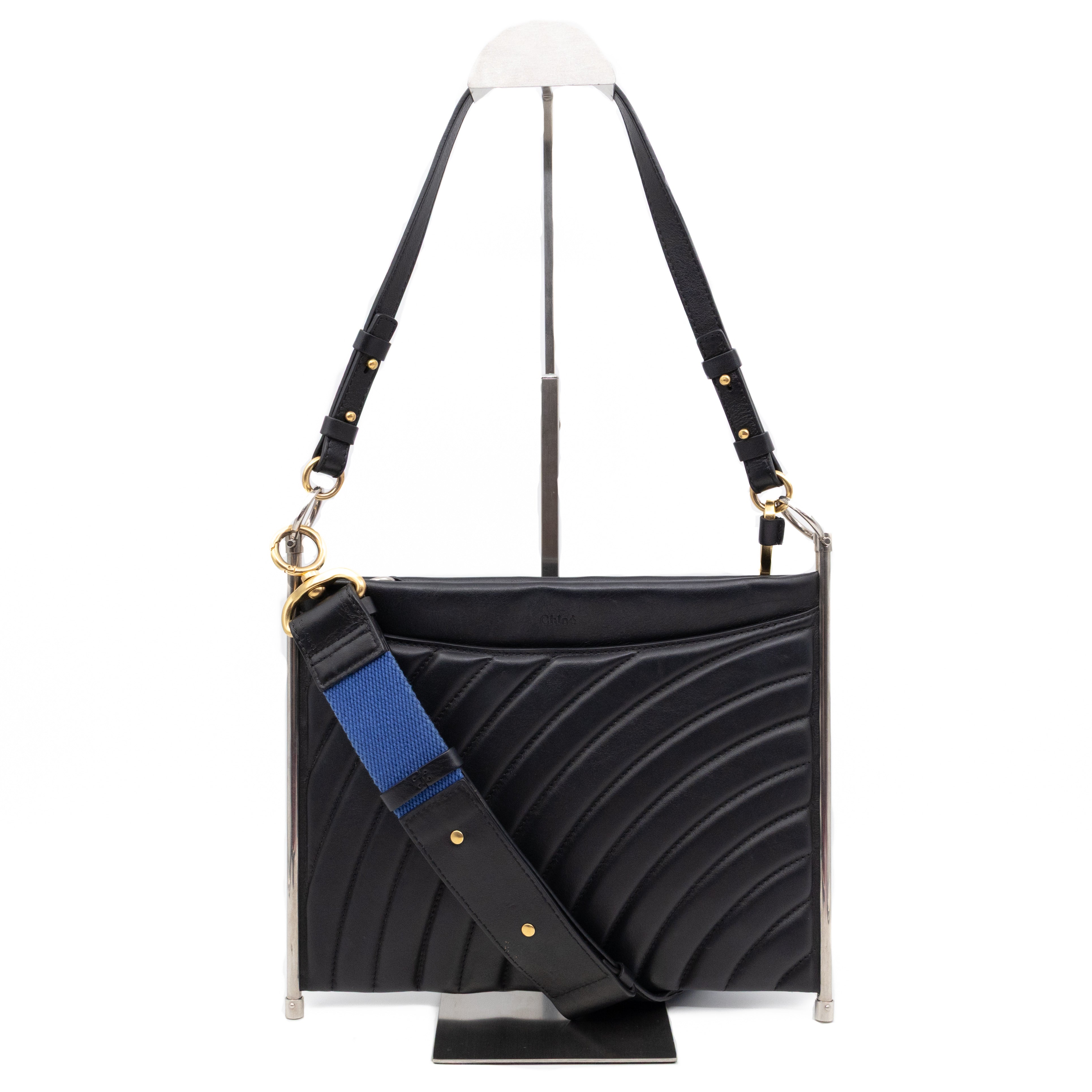 Roy Medium Crossbody Bag Black Leather
