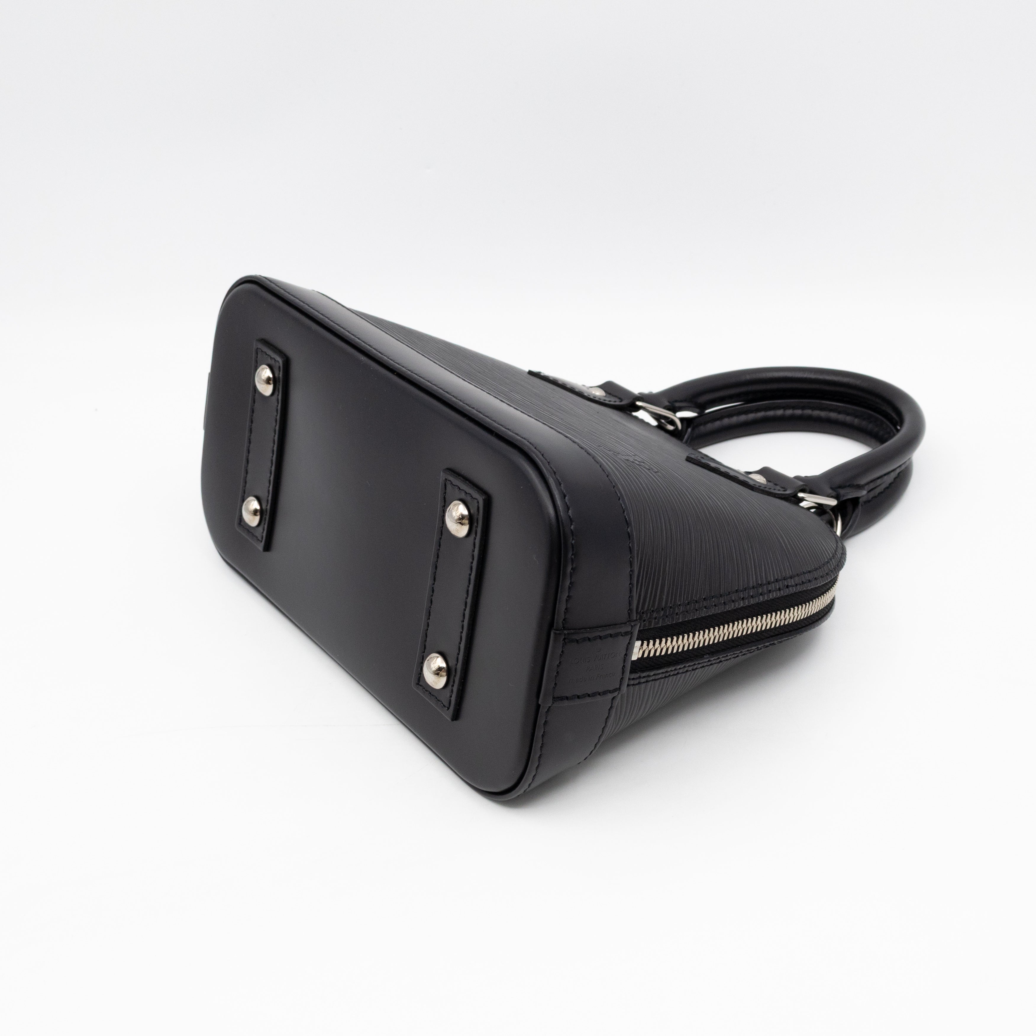 Alma BB Black Epi Leather