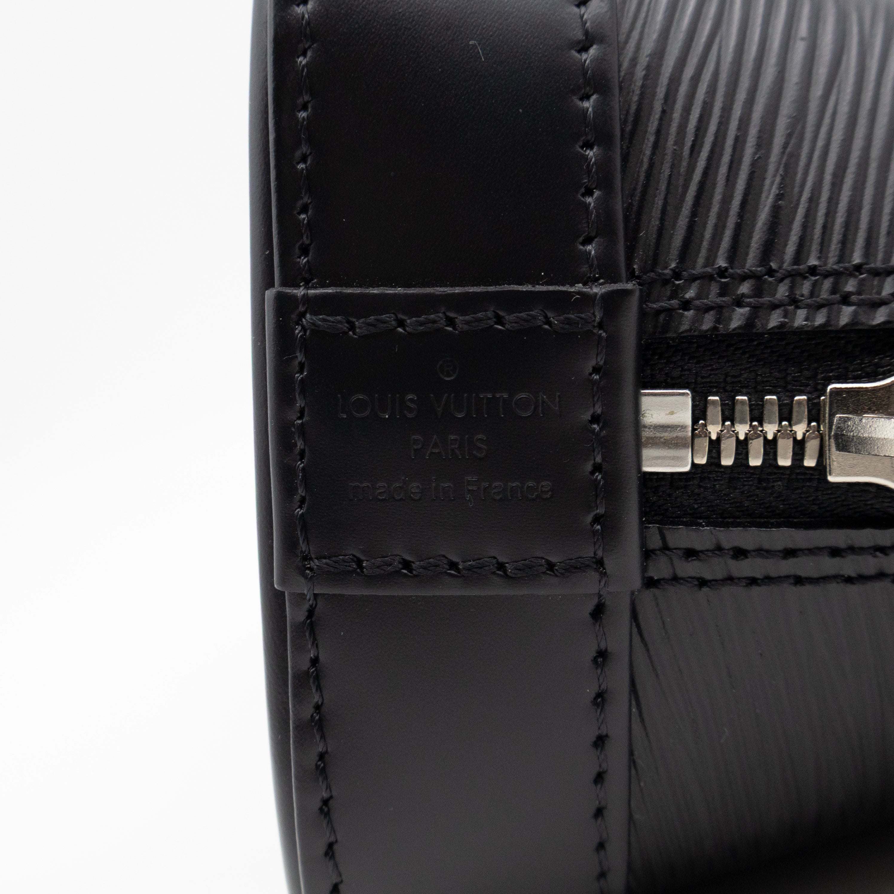 Alma BB Black Epi Leather