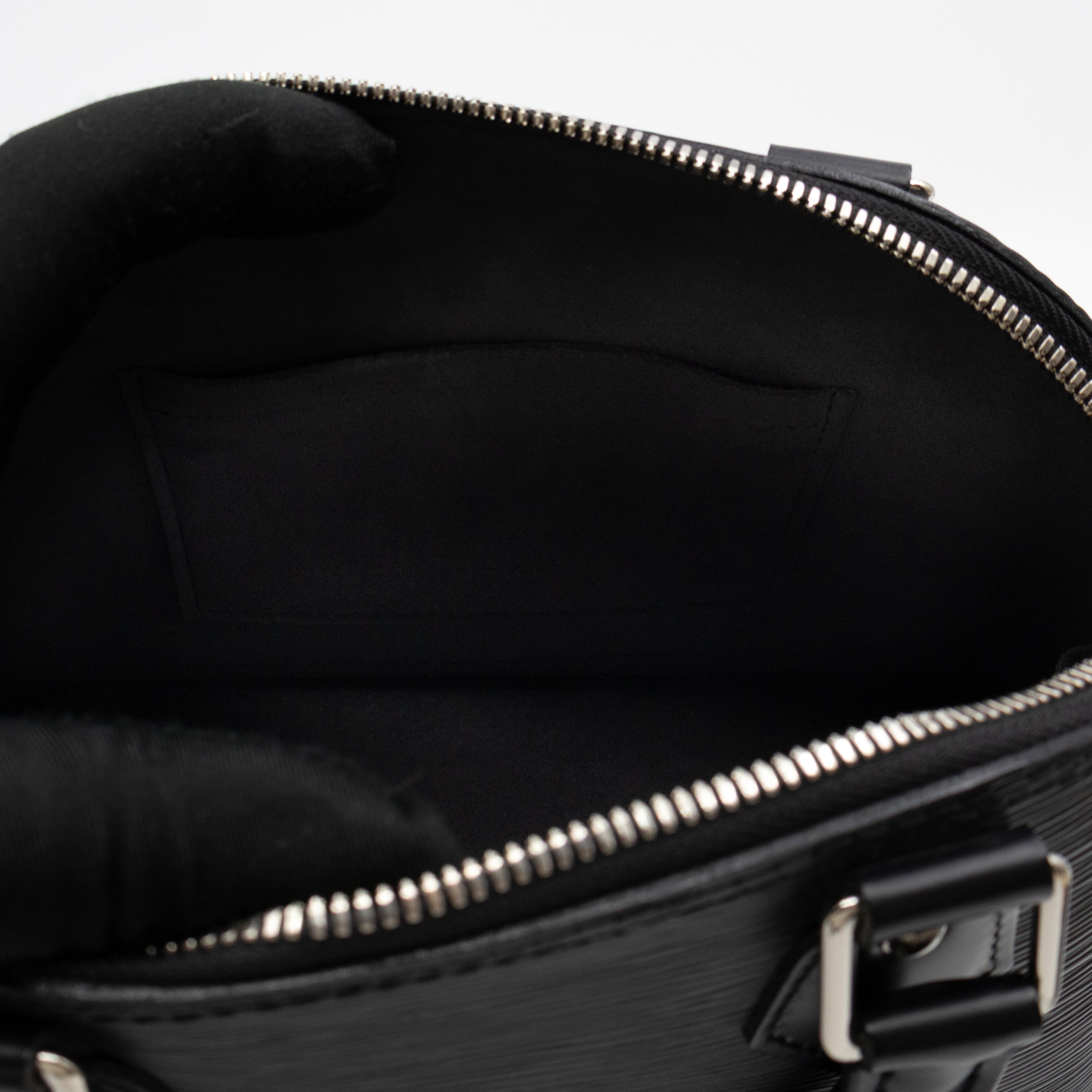 Alma BB Black Epi Leather