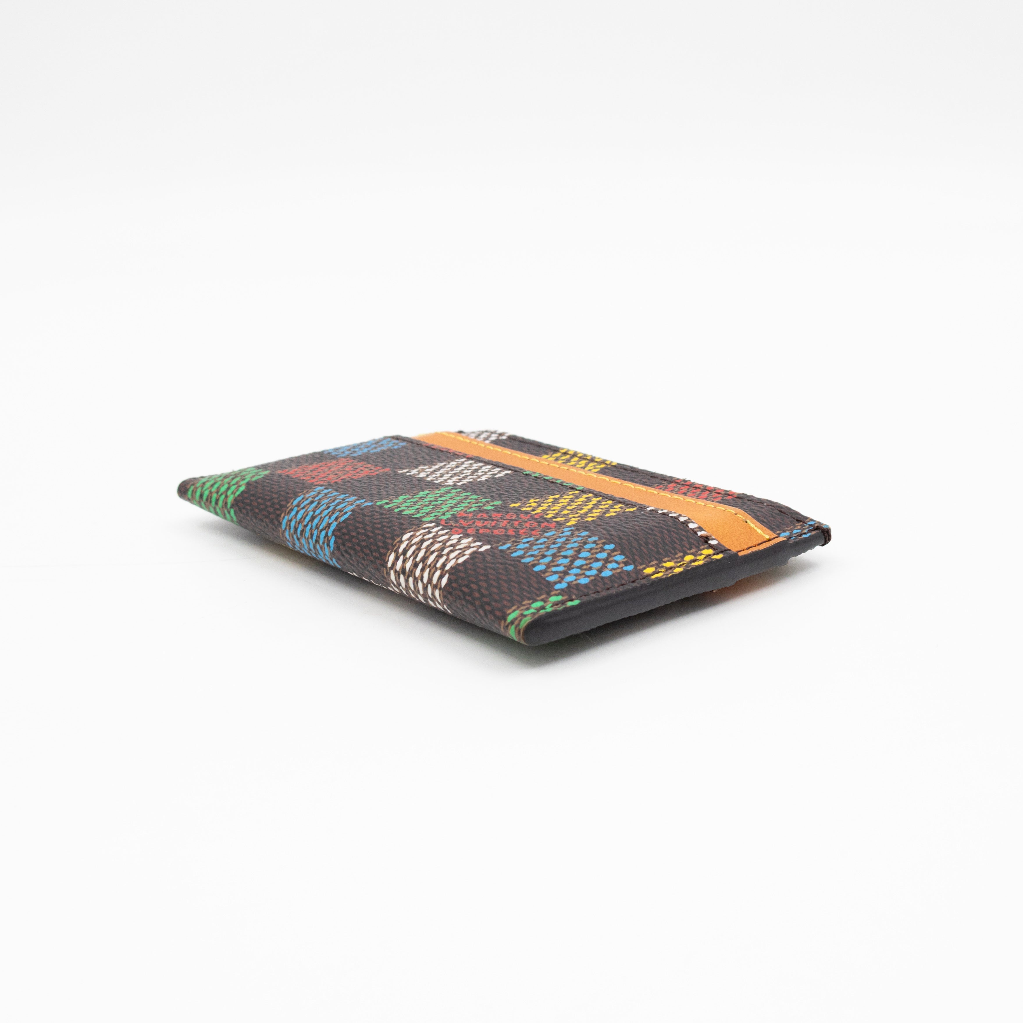 Double Card Holder LV Vers Damier Ebene