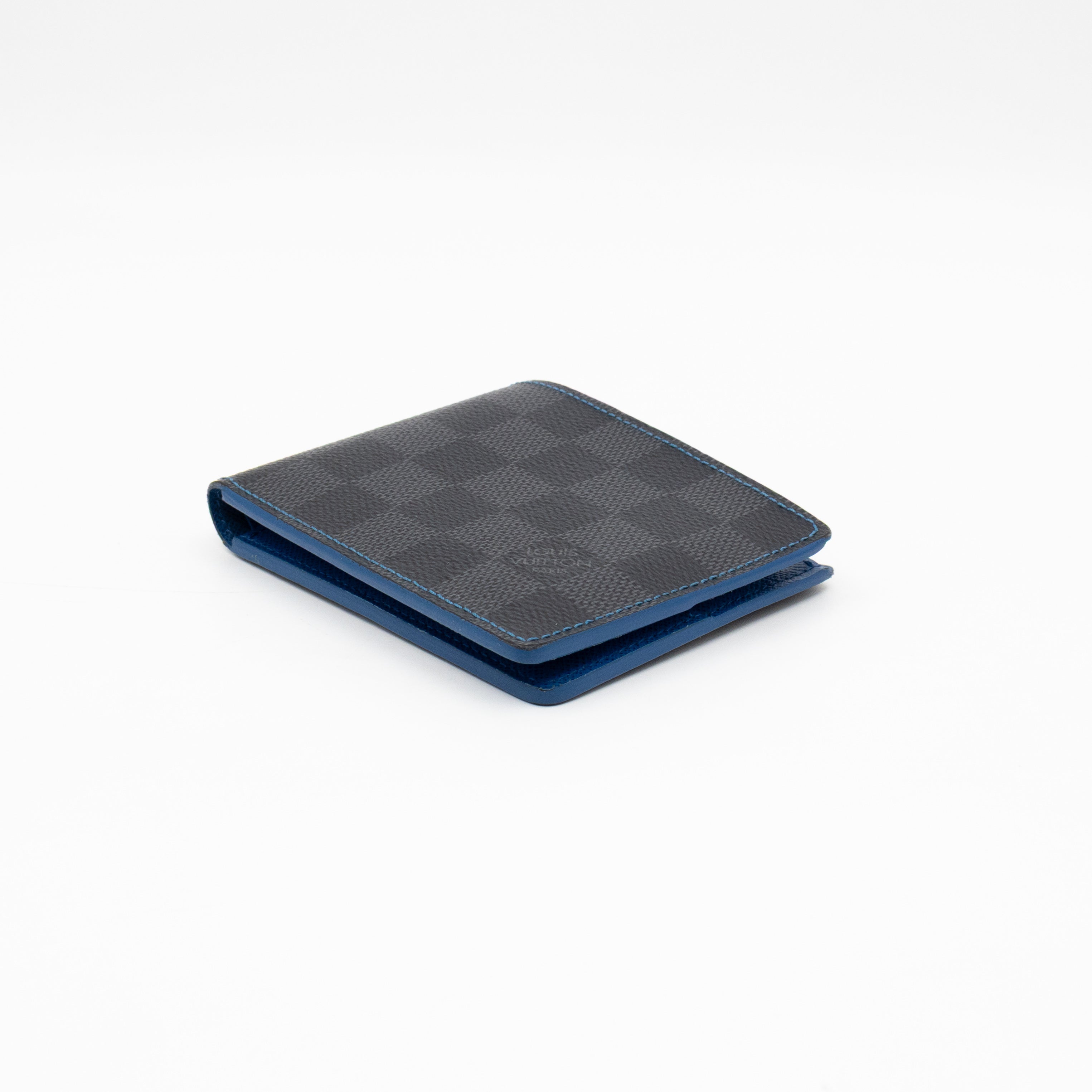 Slender Wallet Damier Graphite Bleu