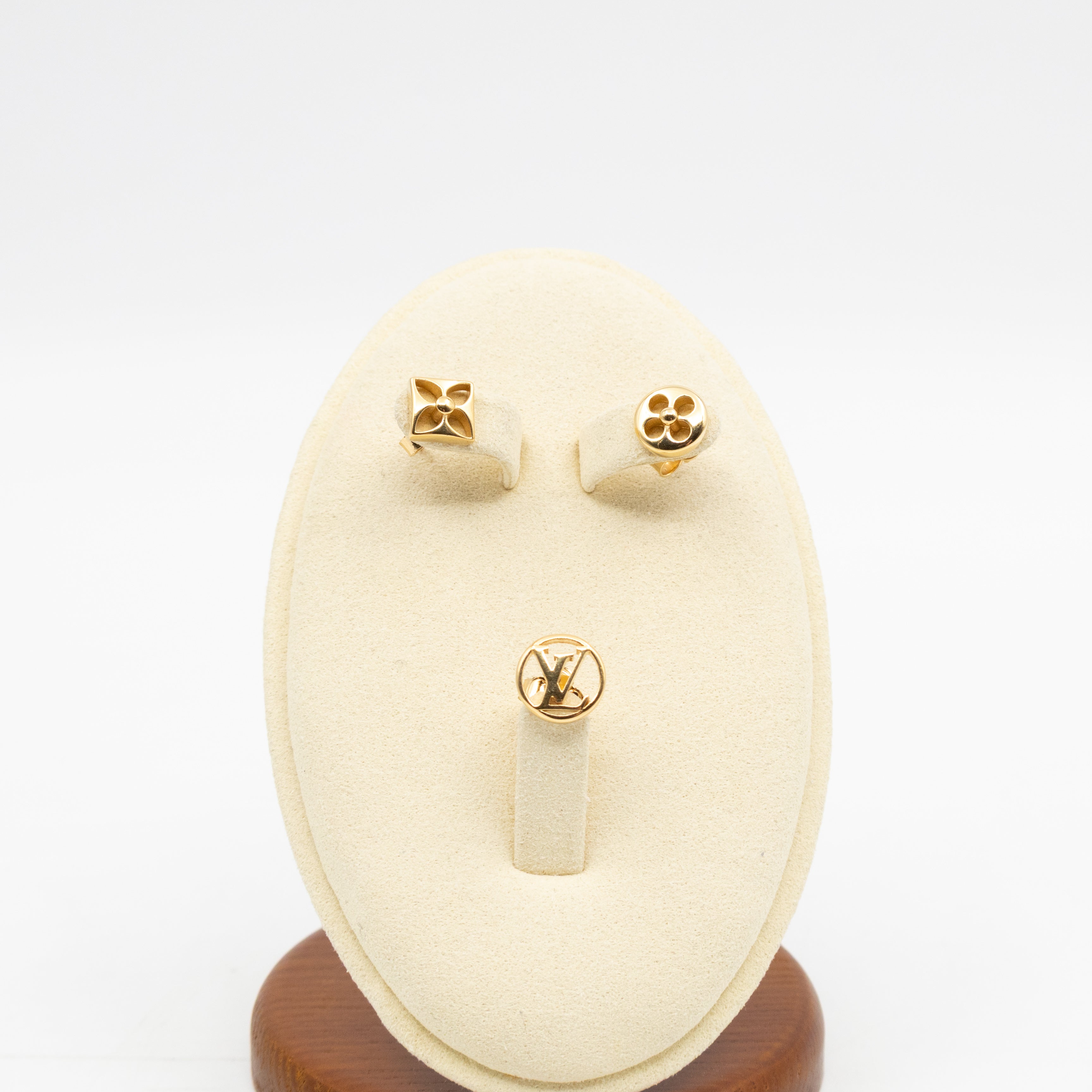 Crazy In Lock Earrings Set Gold