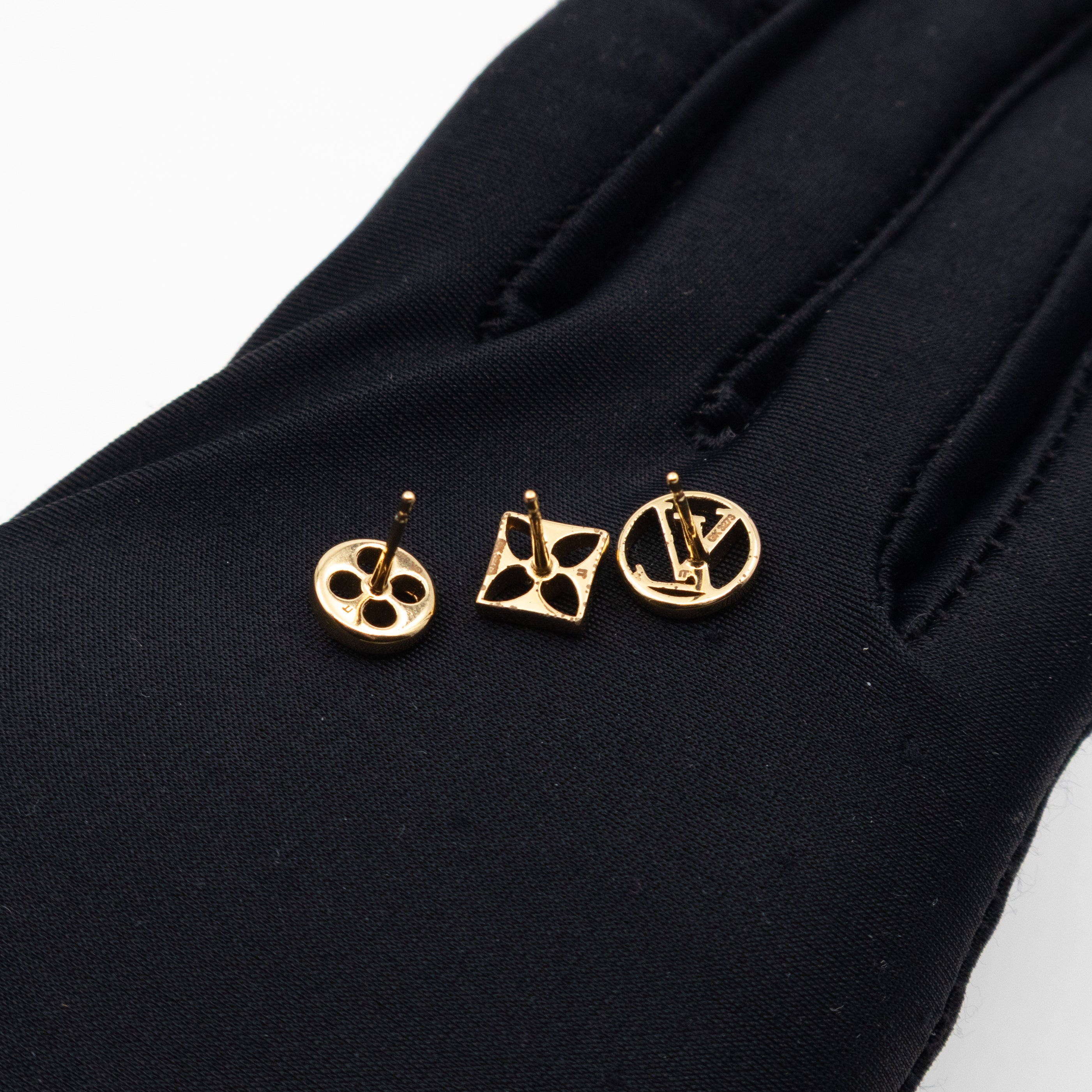 Crazy In Lock Earrings Set Gold