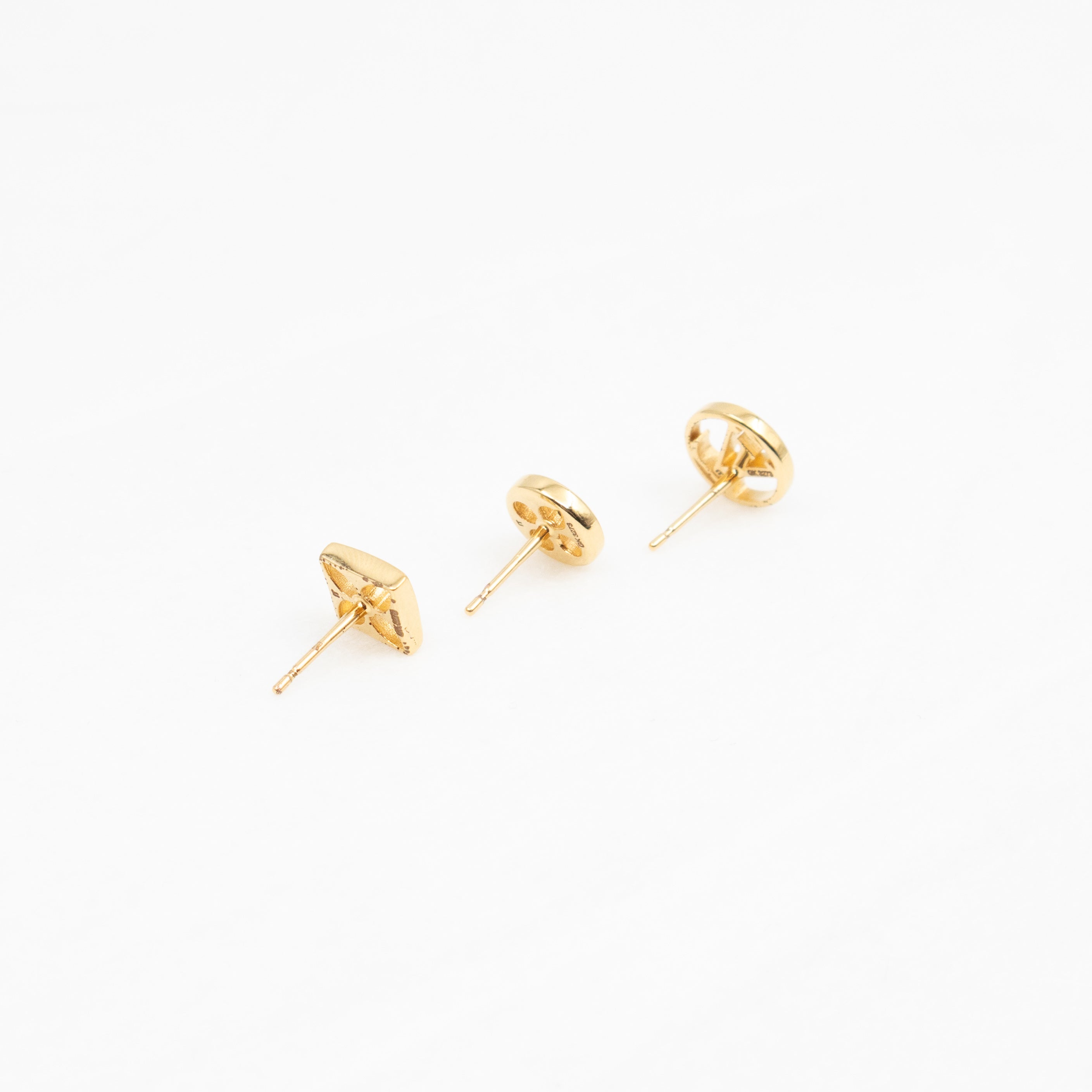Crazy In Lock Earrings Set Gold
