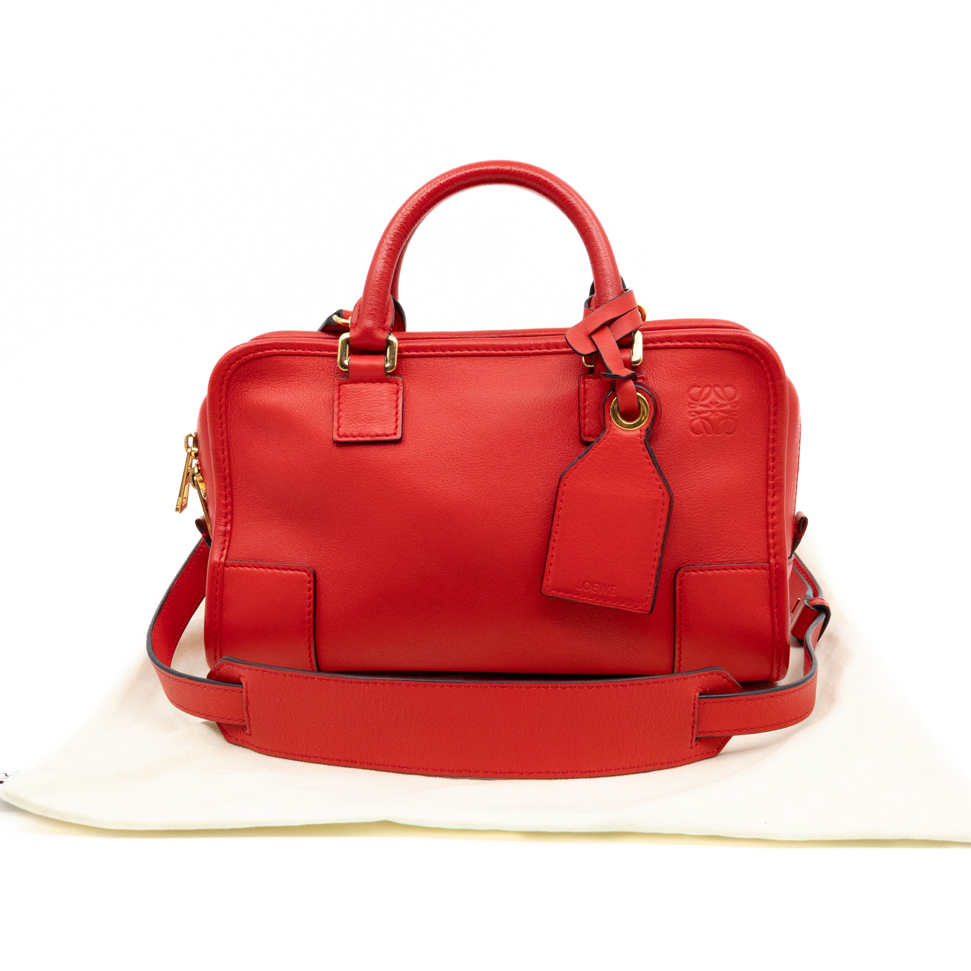 Amazona 23 Crossbody Bag Red Leather