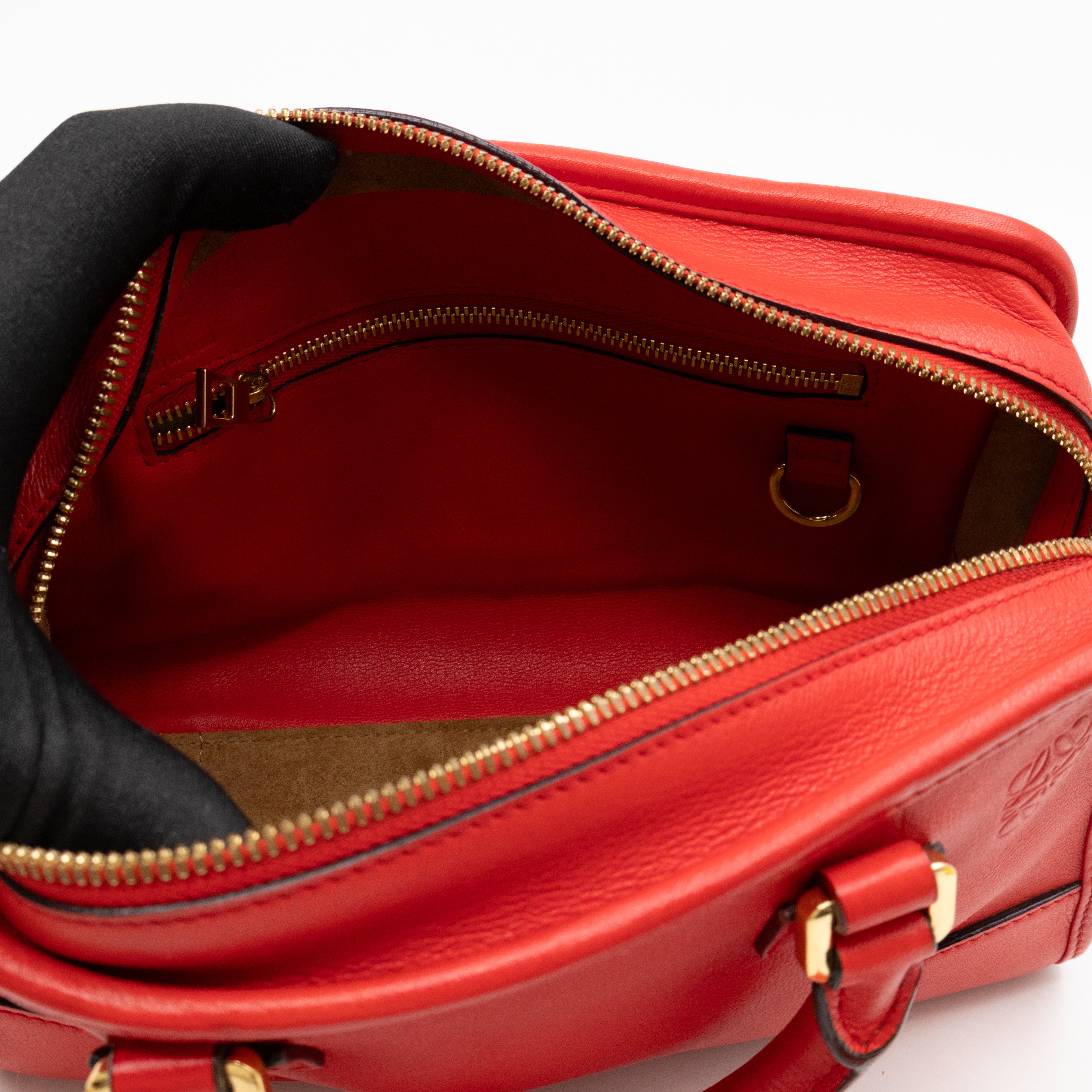 Amazona 23 Crossbody Bag Red Leather