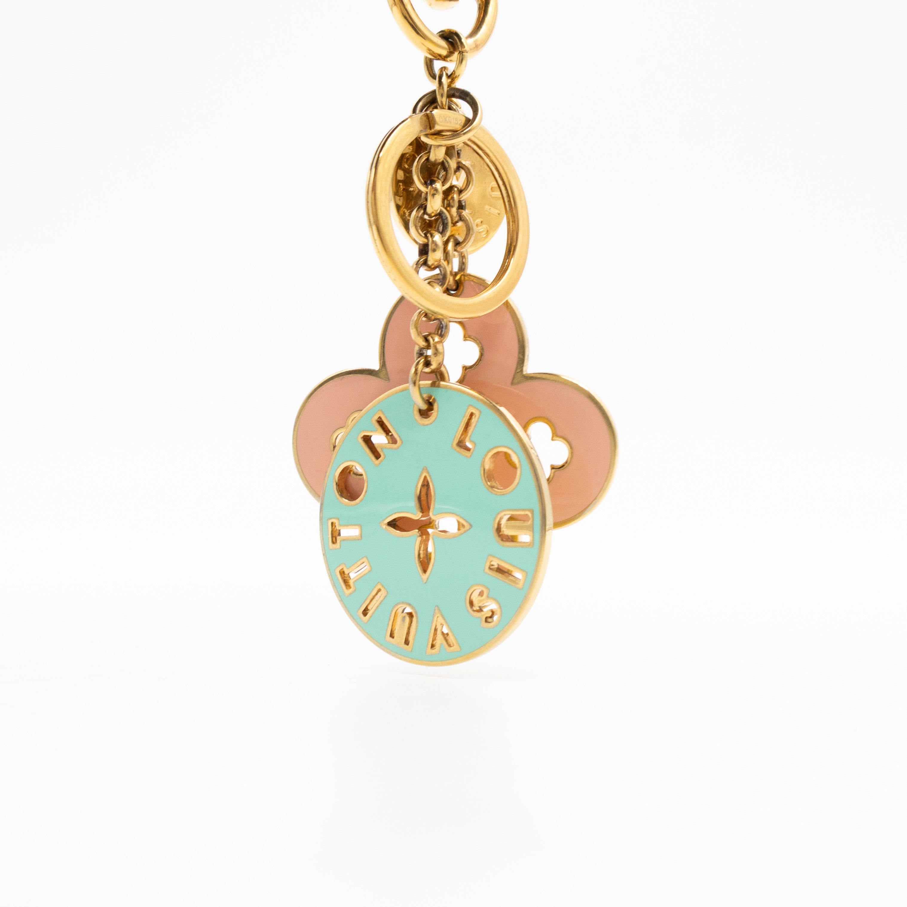 Looping Fleur Pastel Key Charm