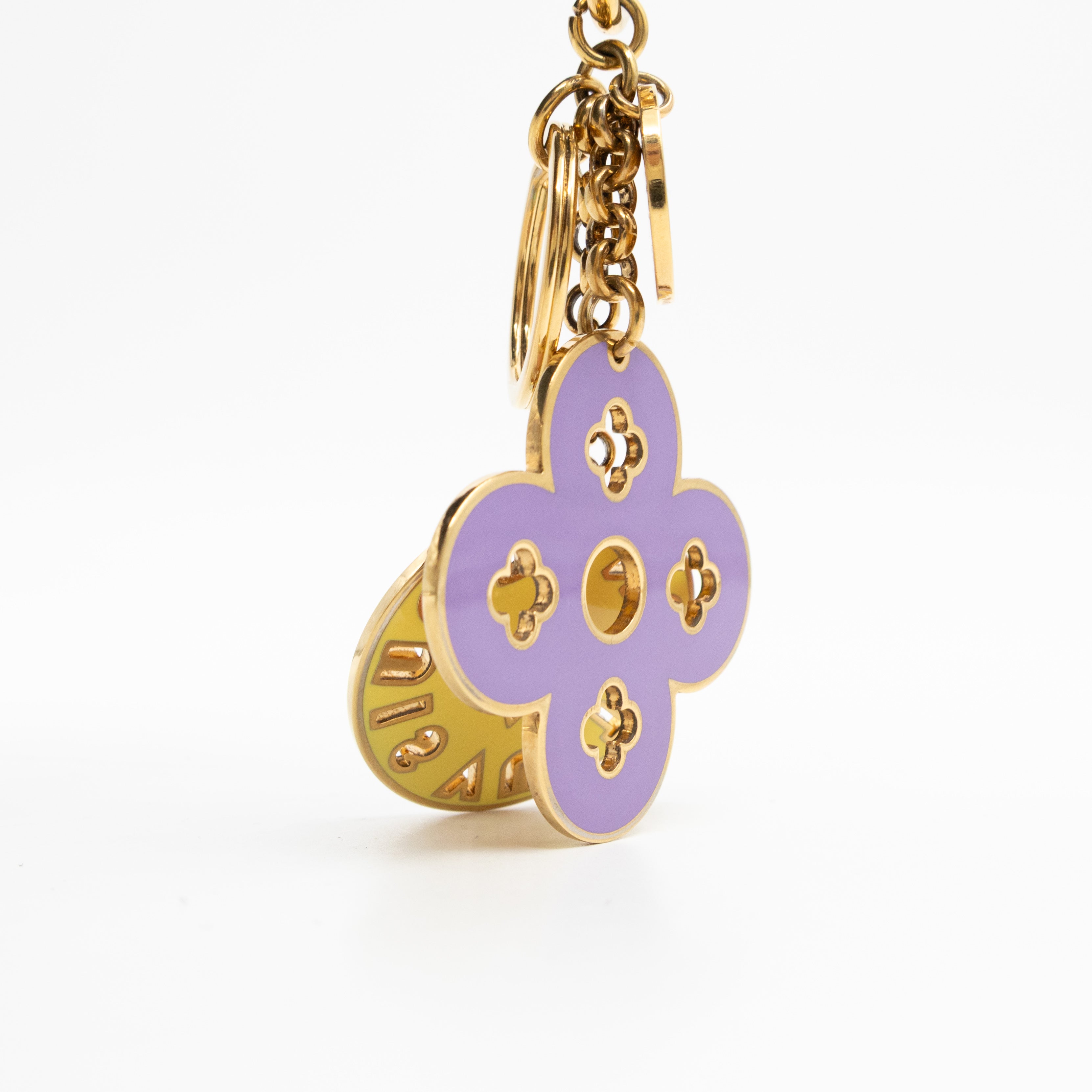 Looping Fleur Pastel Key Charm