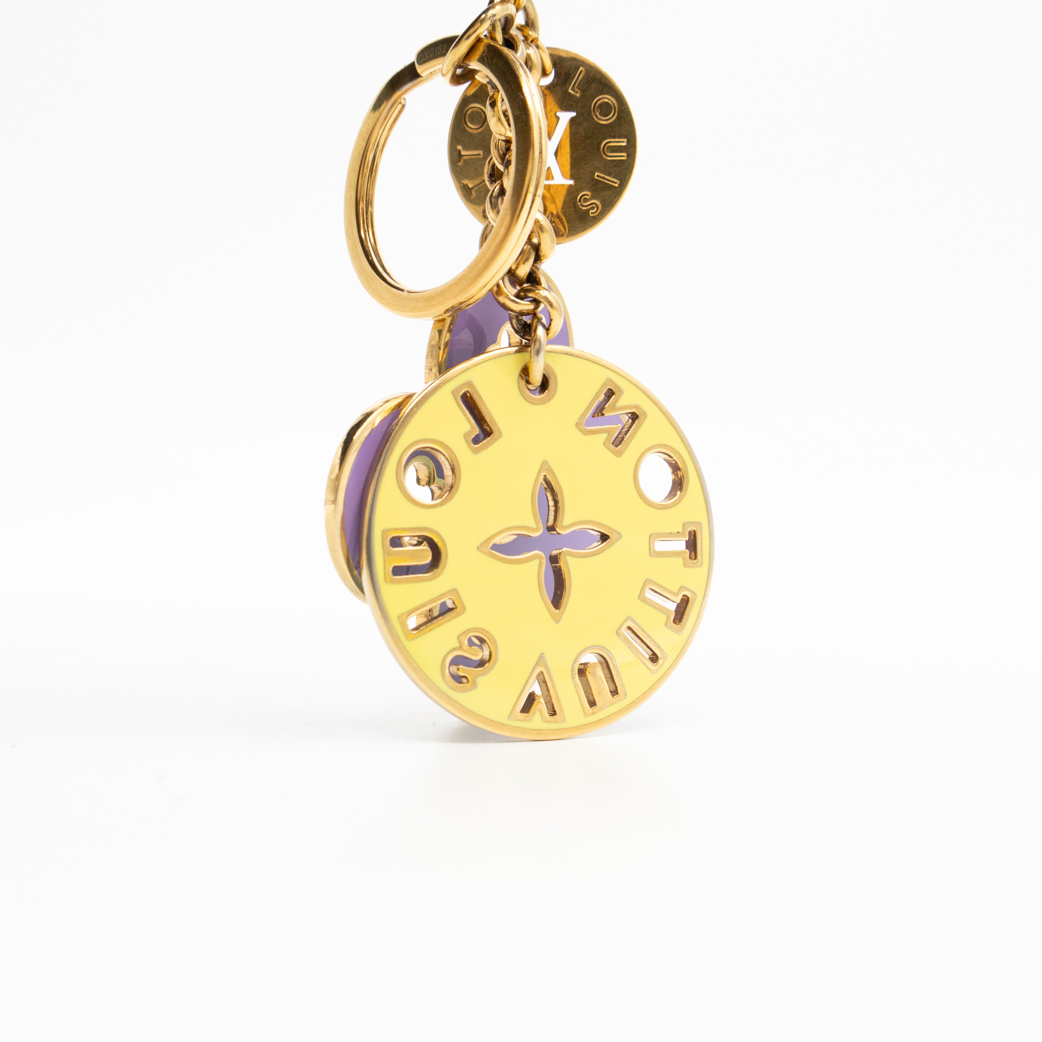 Looping Fleur Pastel Key Charm