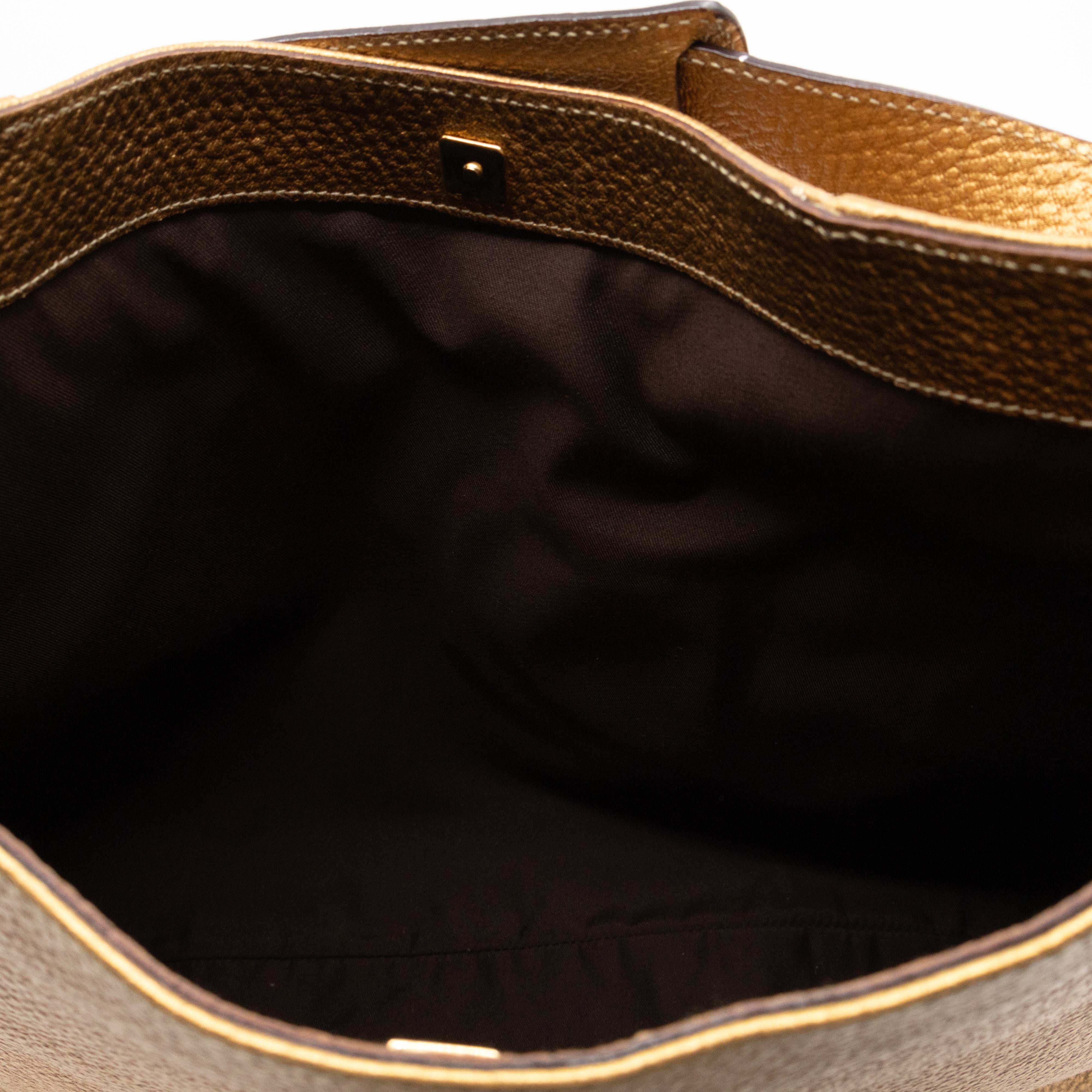 Hasler Horsebit Hobo Bronze Metallic Leather