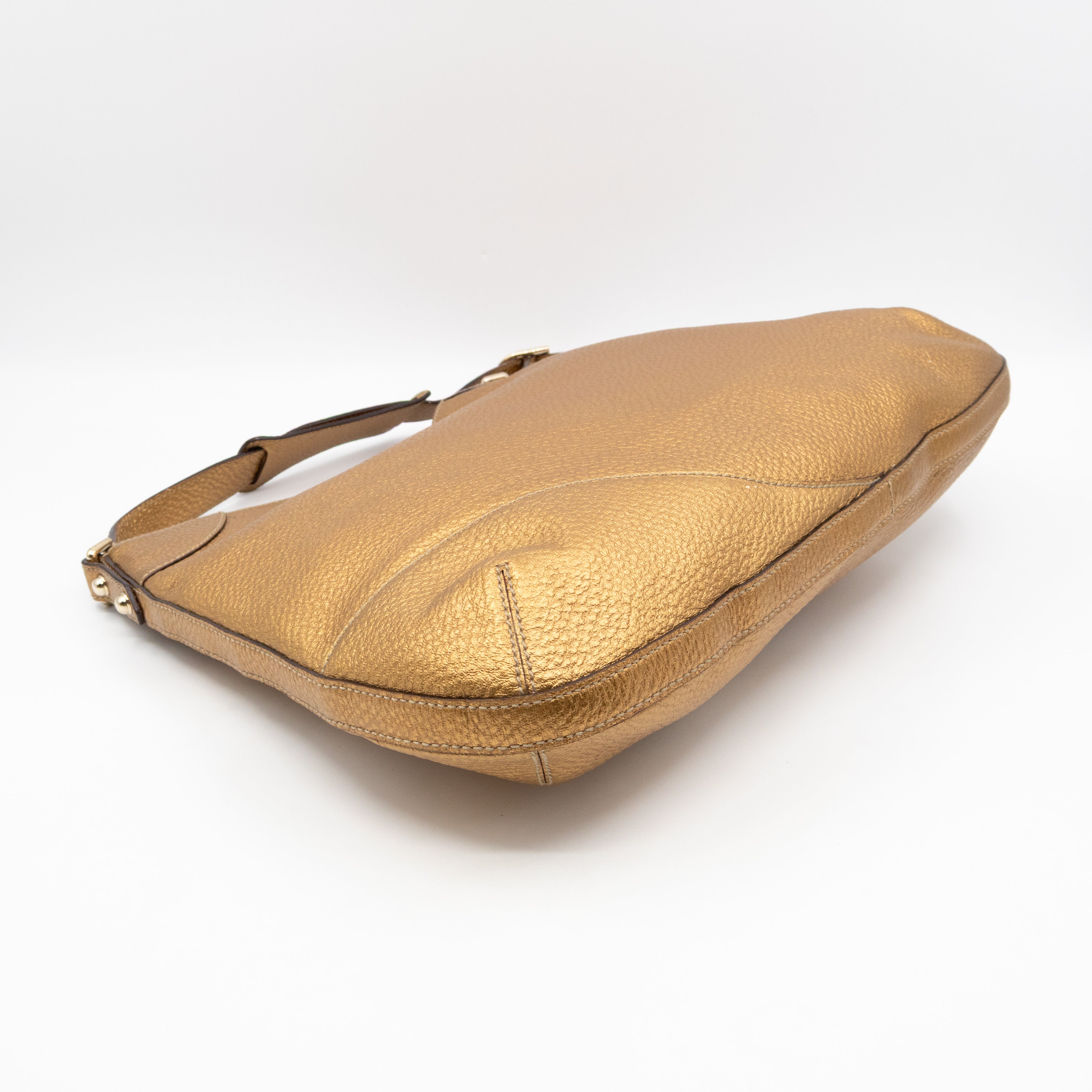 Hasler Horsebit Hobo Bronze Metallic Leather