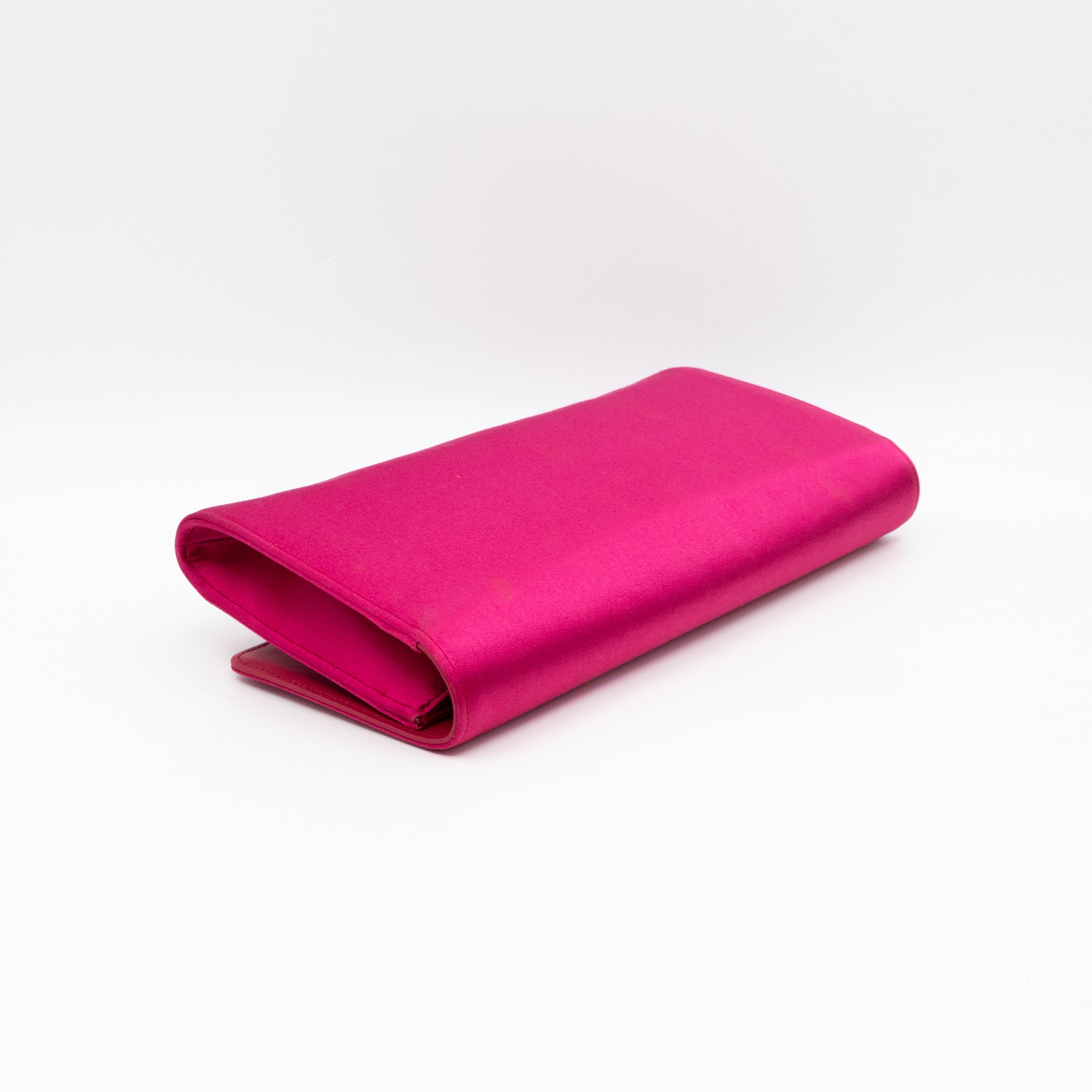 Broadway Clutch Pink Satin with Crystals