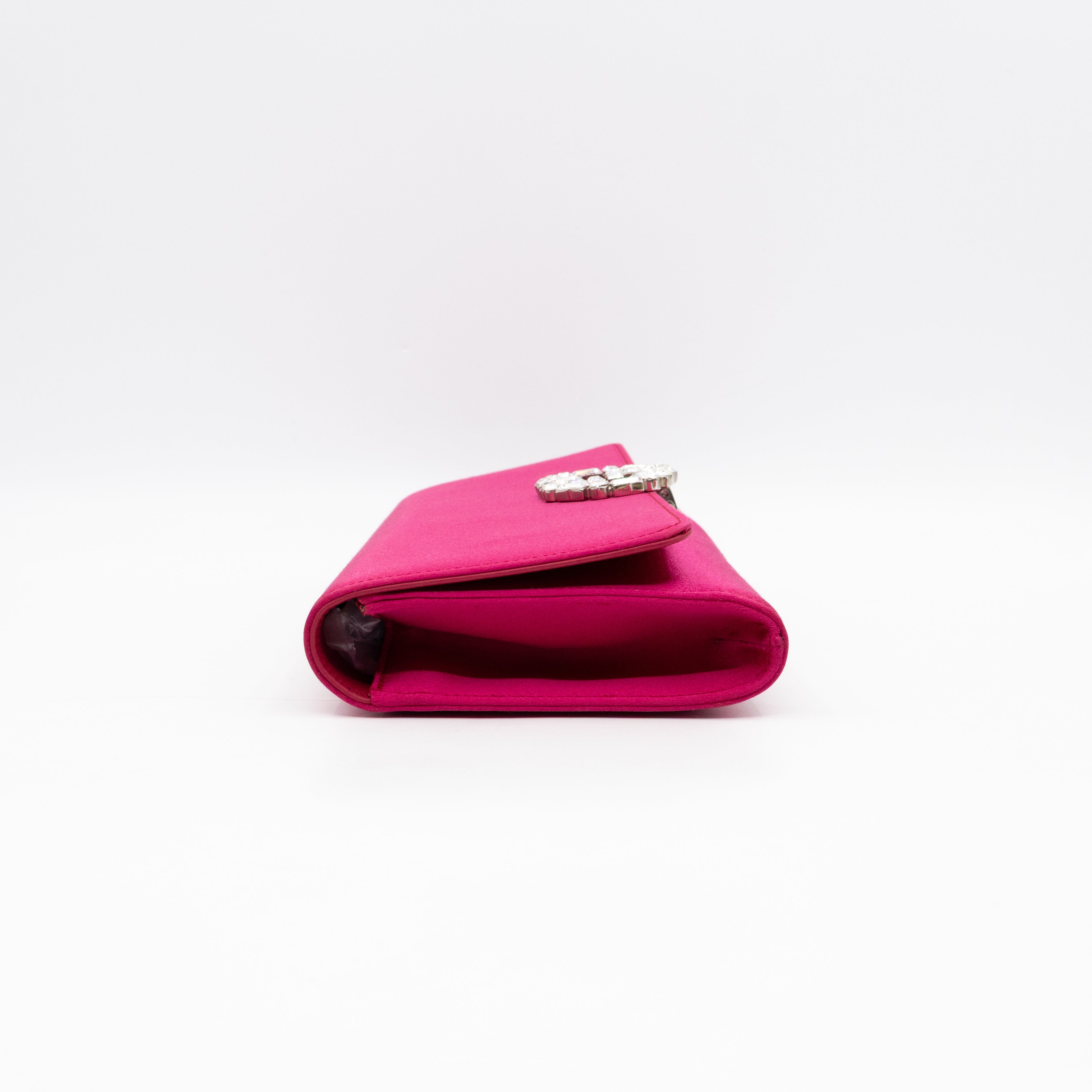 Broadway Clutch Pink Satin with Crystals