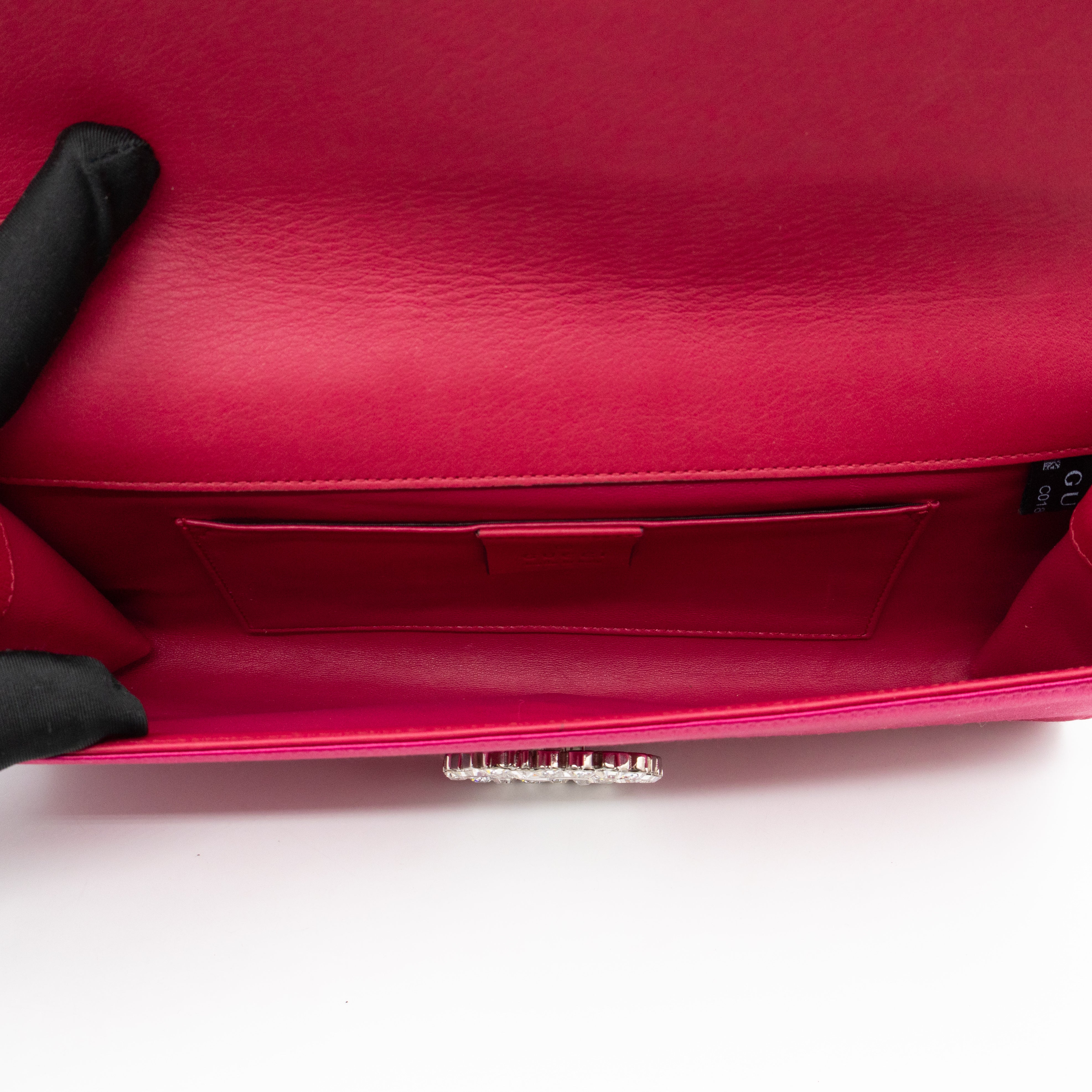 Broadway Clutch Pink Satin with Crystals