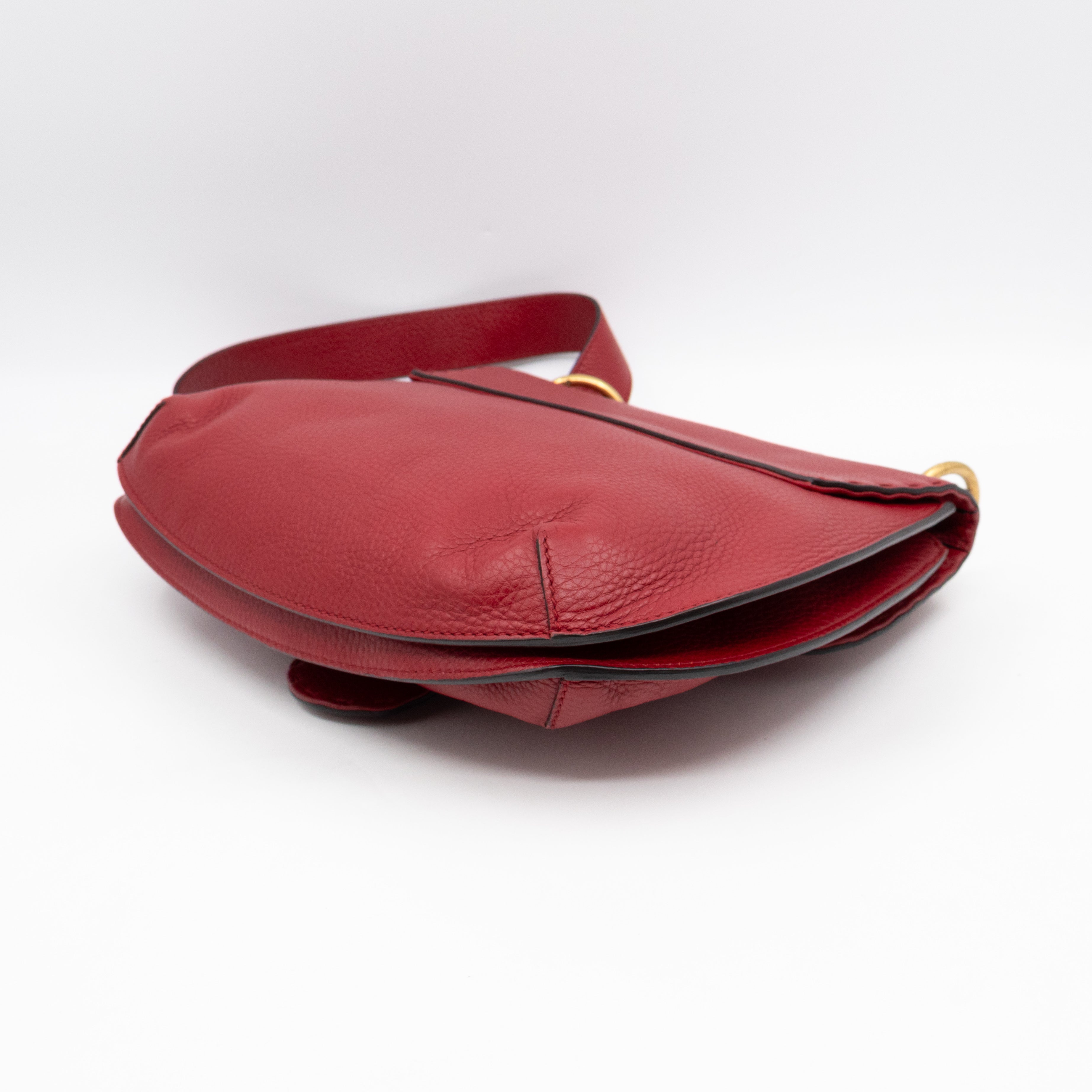 GG Marmont Flap Animalier Shoulder Bag Red Leather