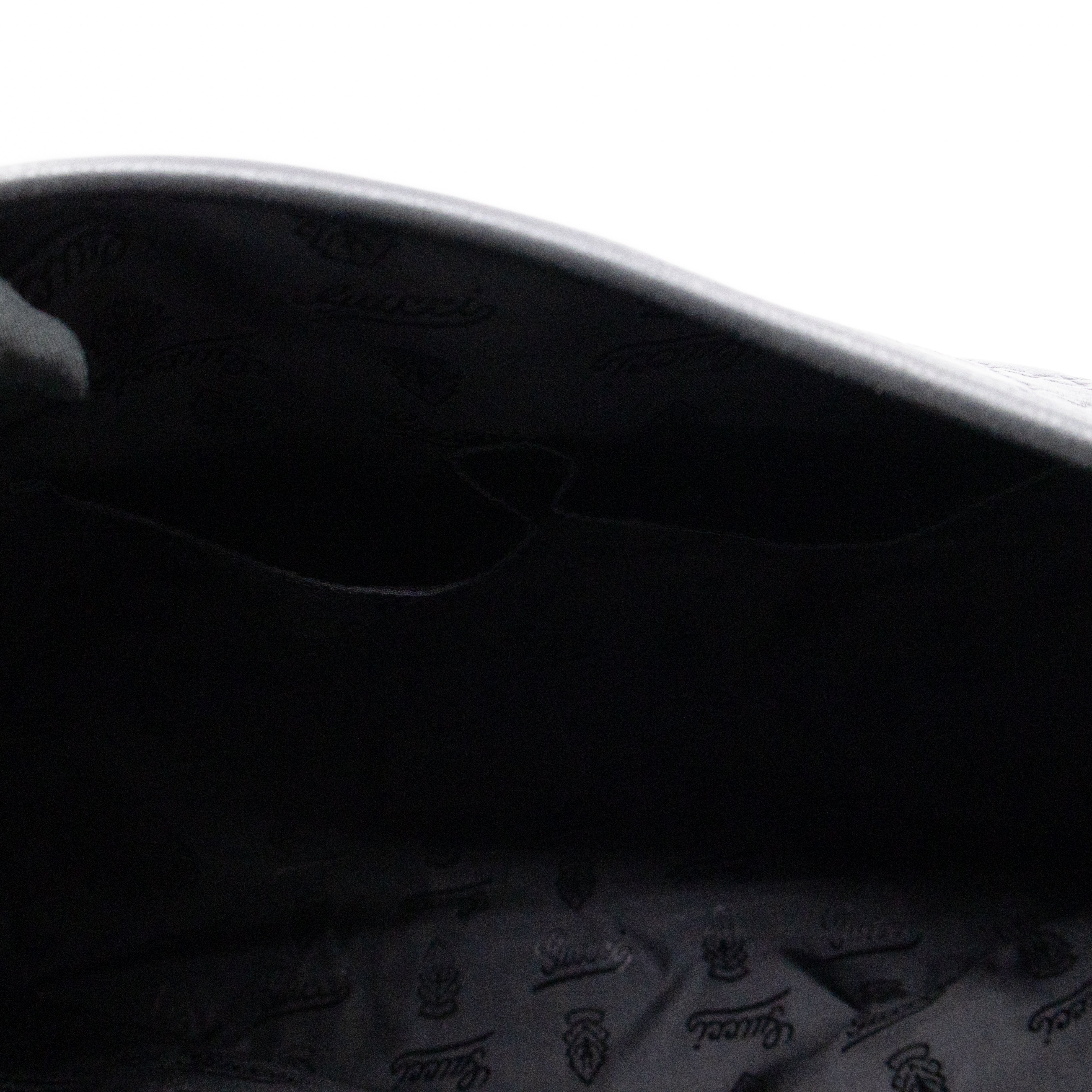 Messenger Shoulder Bag Black Guccissima Leather