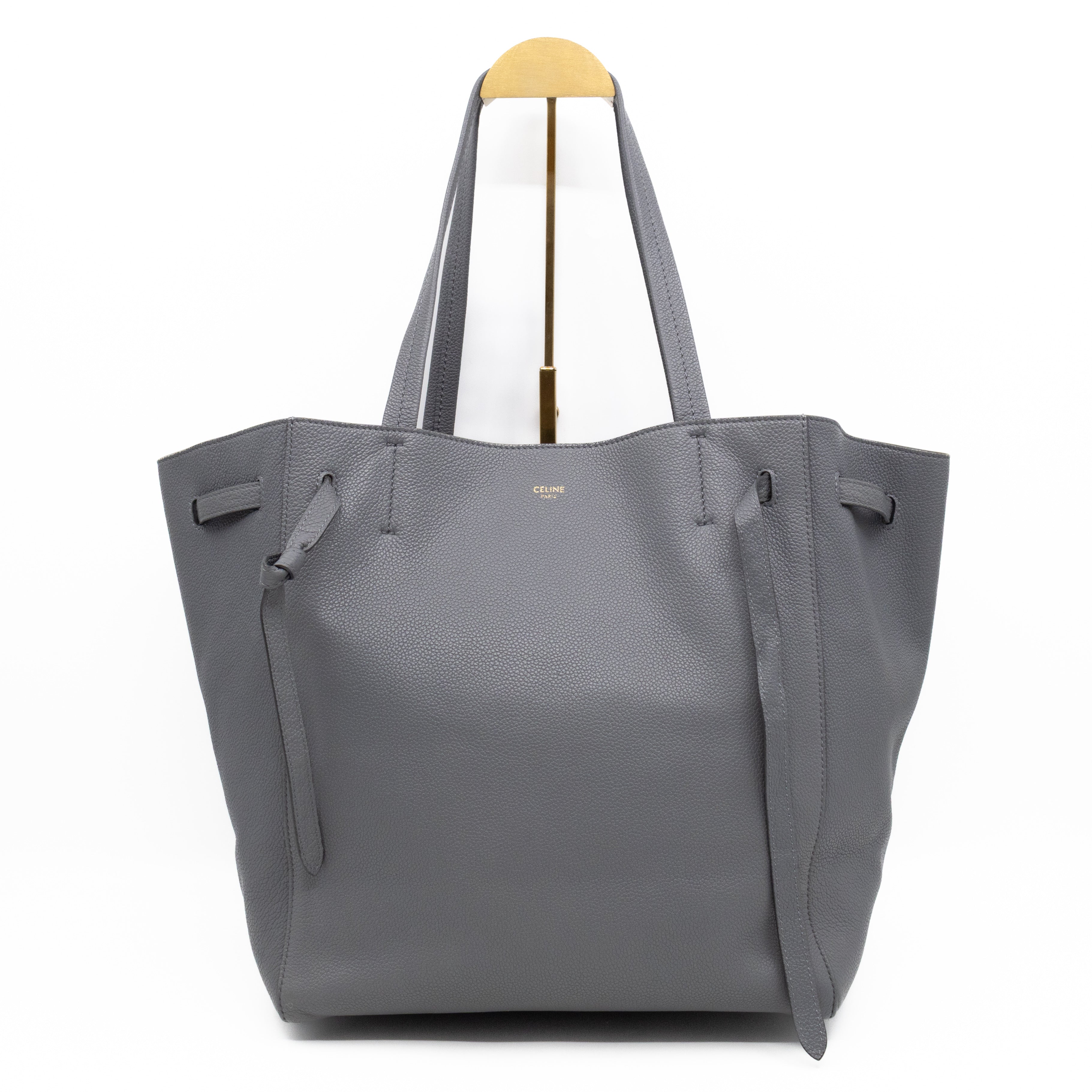 Cabas Phantom Tote Grey Leather