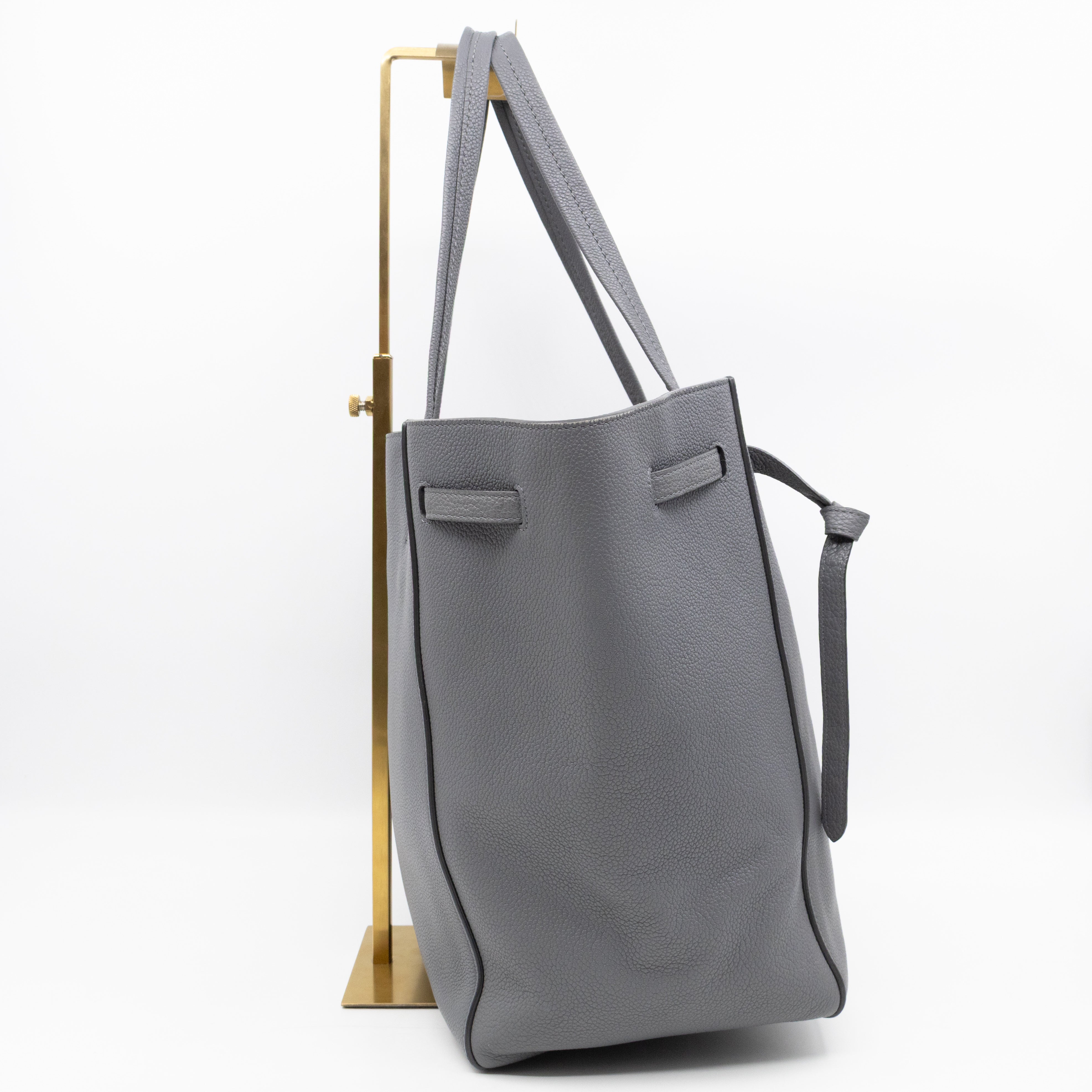 Cabas Phantom Tote Grey Leather