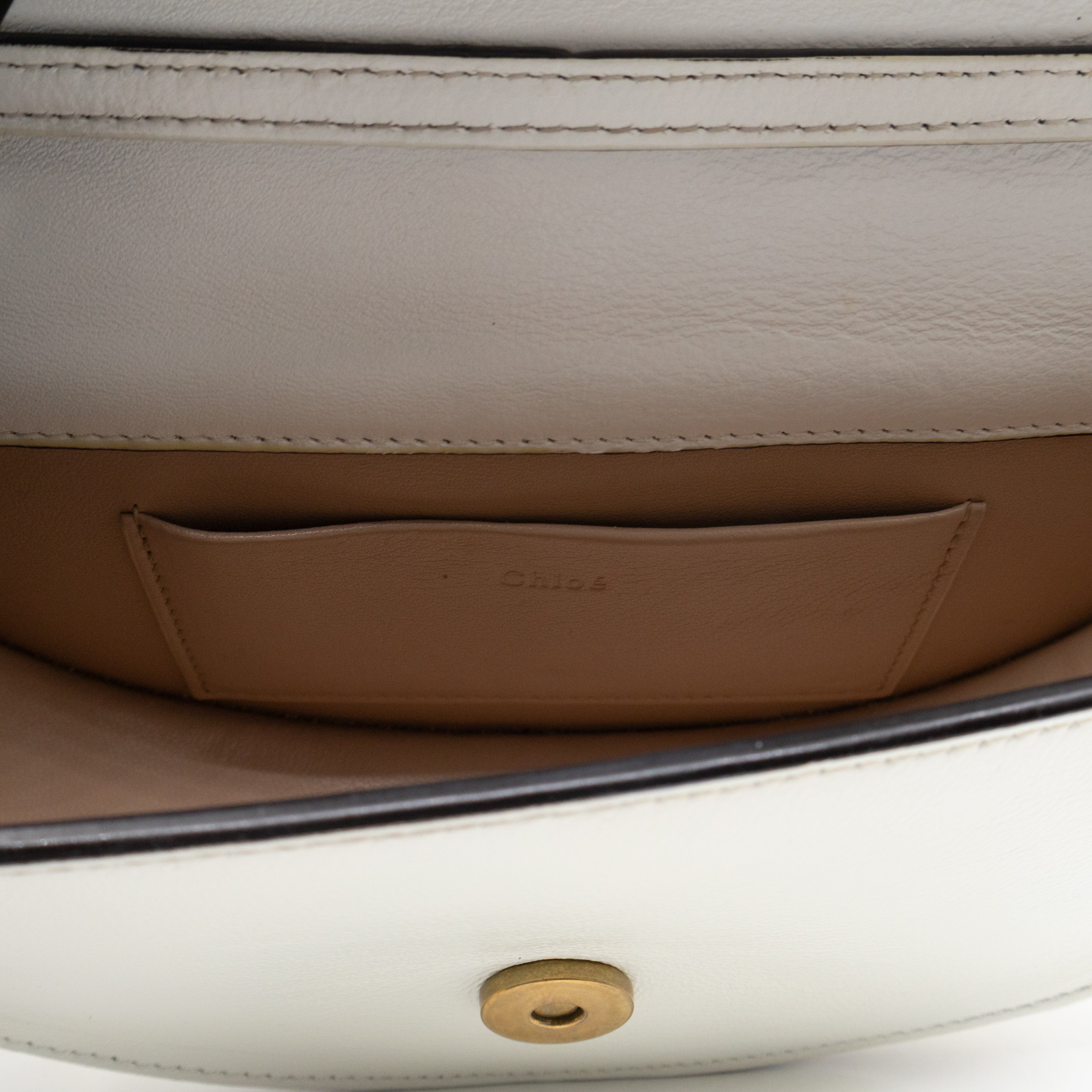 Nile Bracelet Minaudiere Crossbody Bag White Croc Embossed Leather