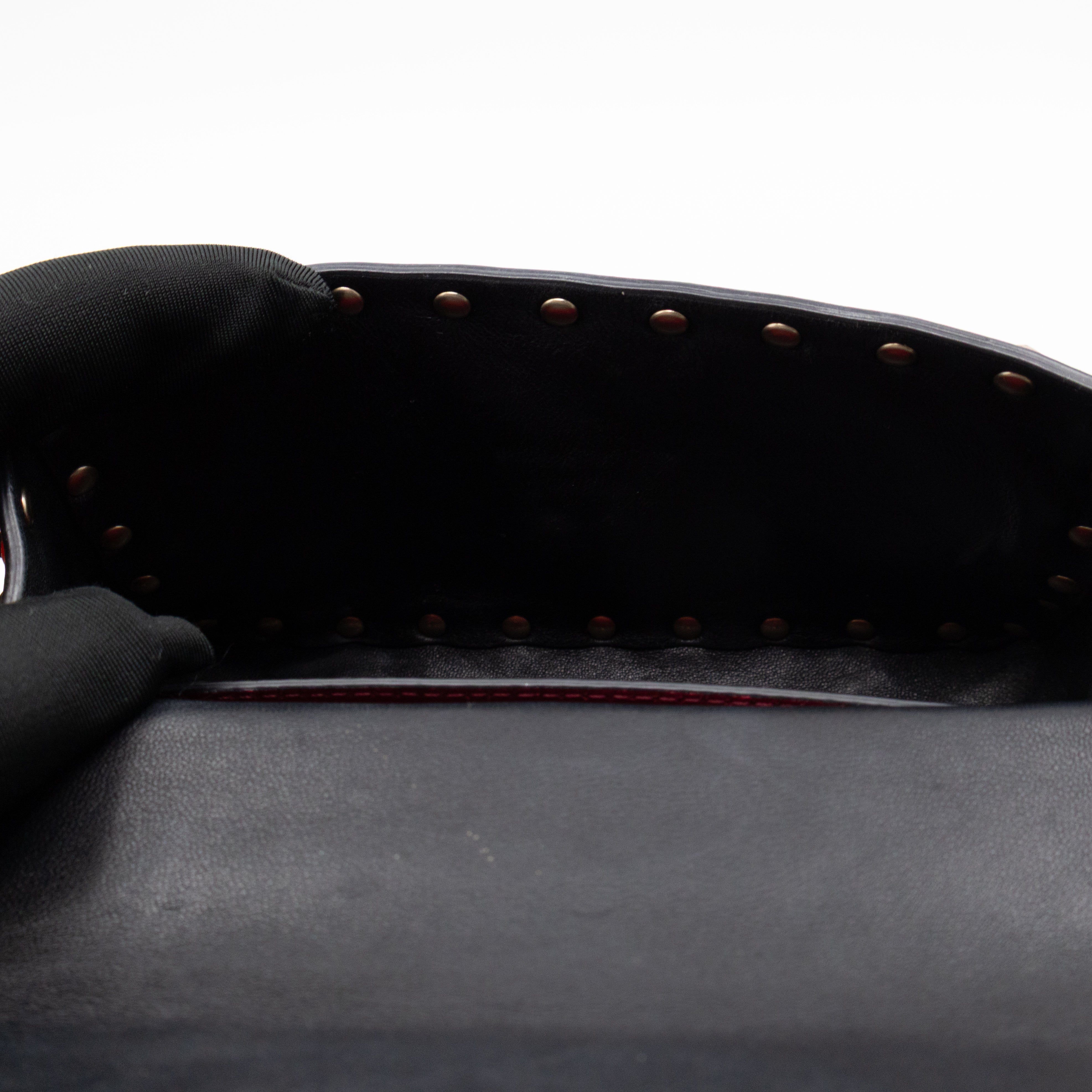 Rockstud Spike Mini Bag Fluo Orange Leather