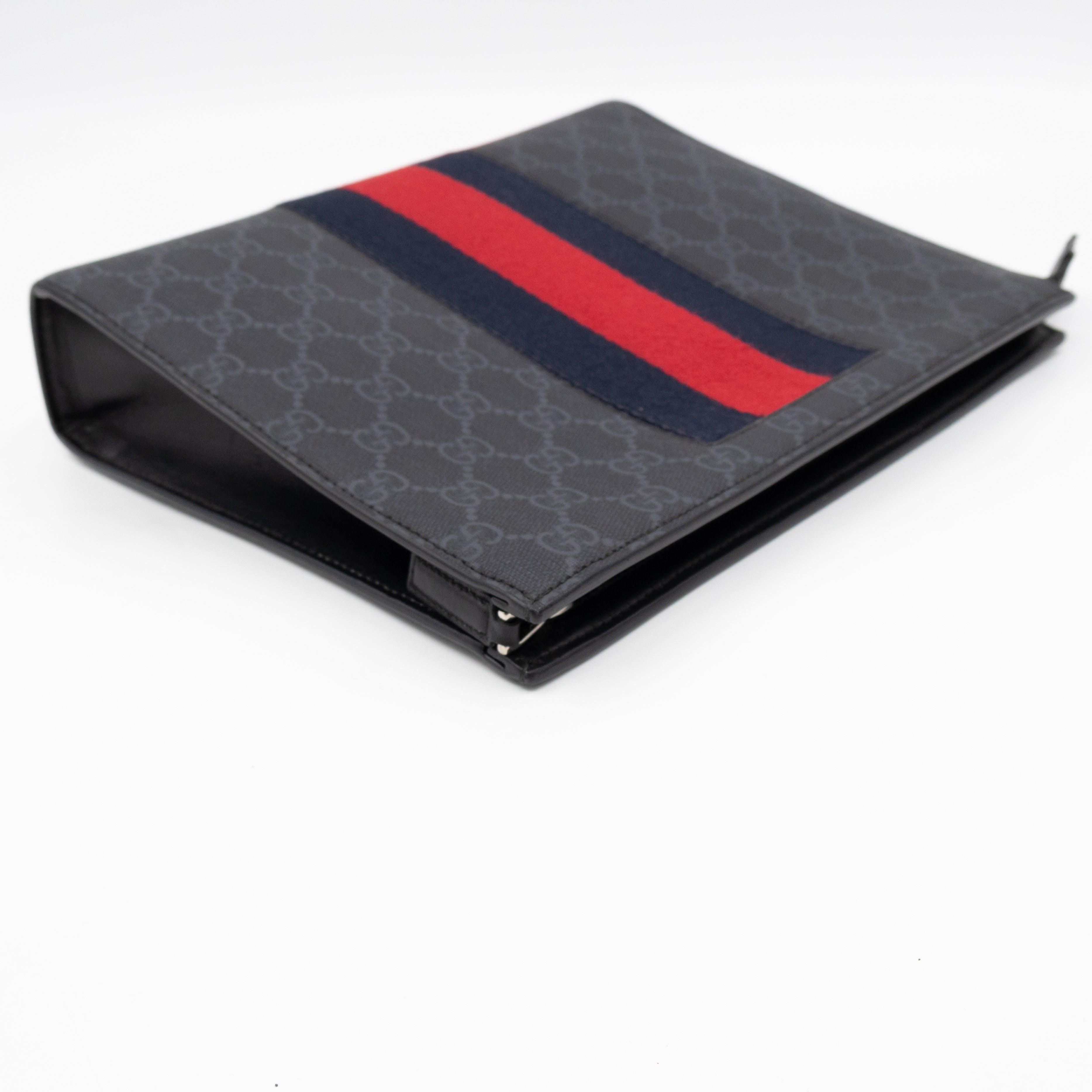 Zip Pouch Toiletry Case Black GG Supreme