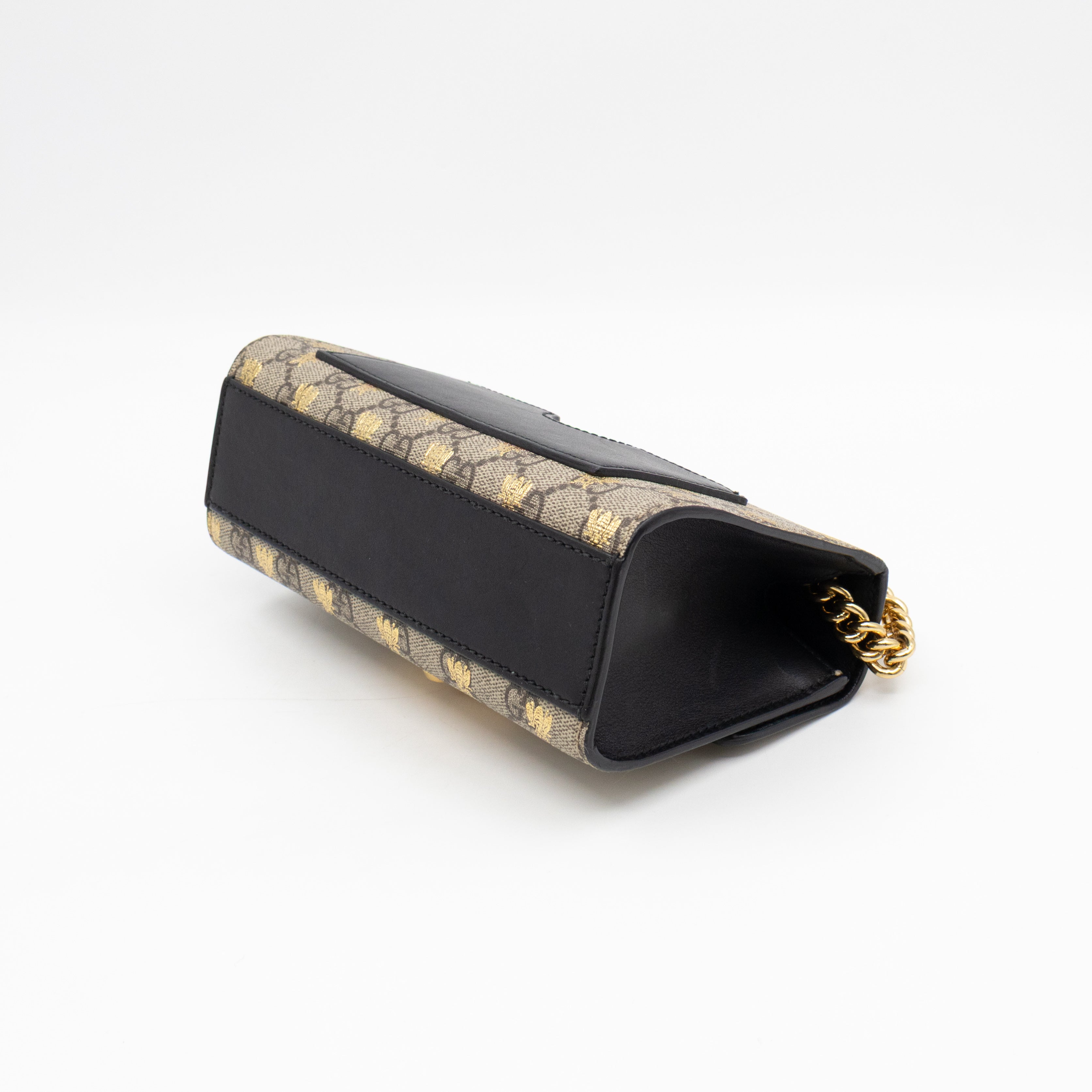 Padlock Flap Bag Small GG Supreme Bees