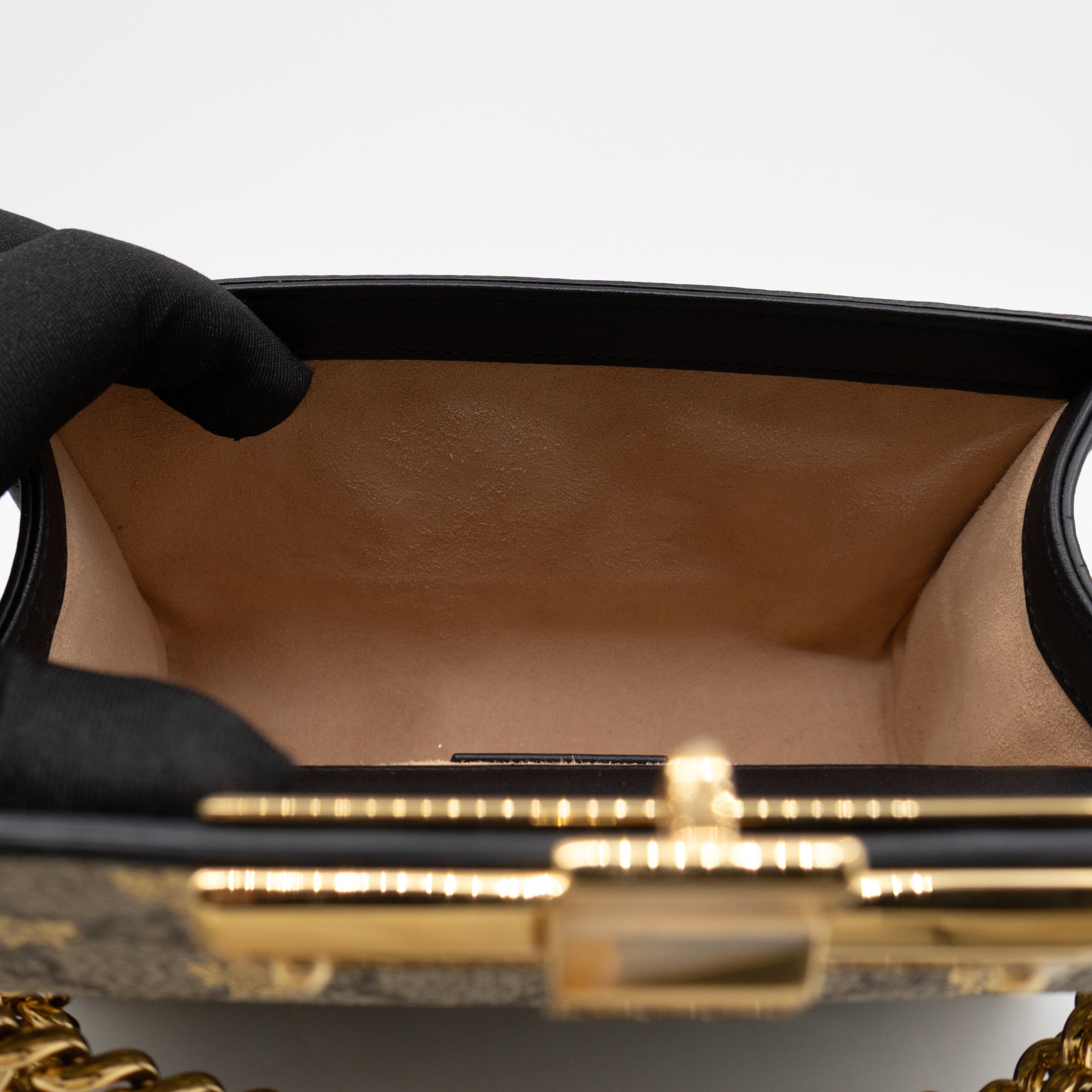 Padlock Flap Bag Small GG Supreme Bees