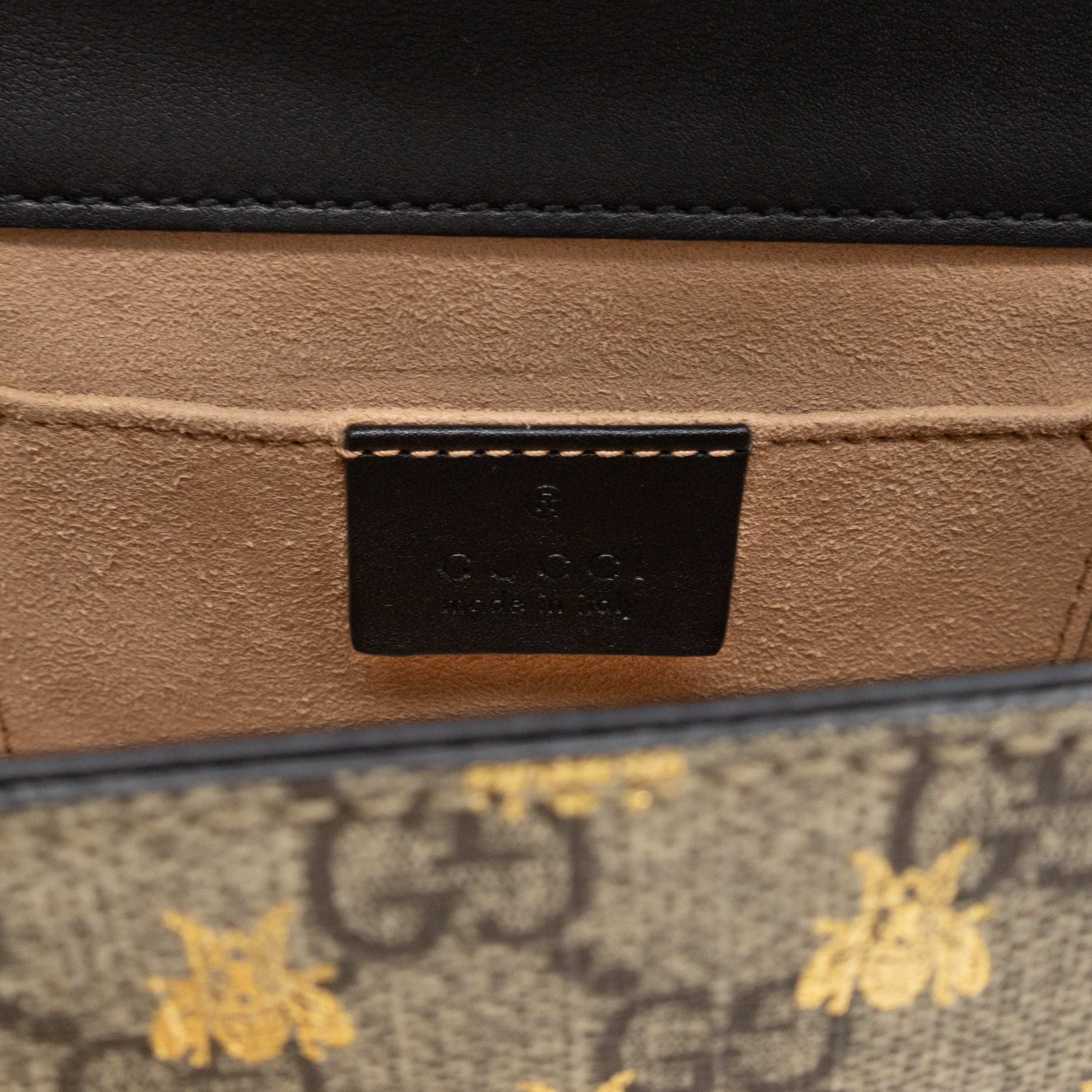 Padlock Flap Bag Small GG Supreme Bees