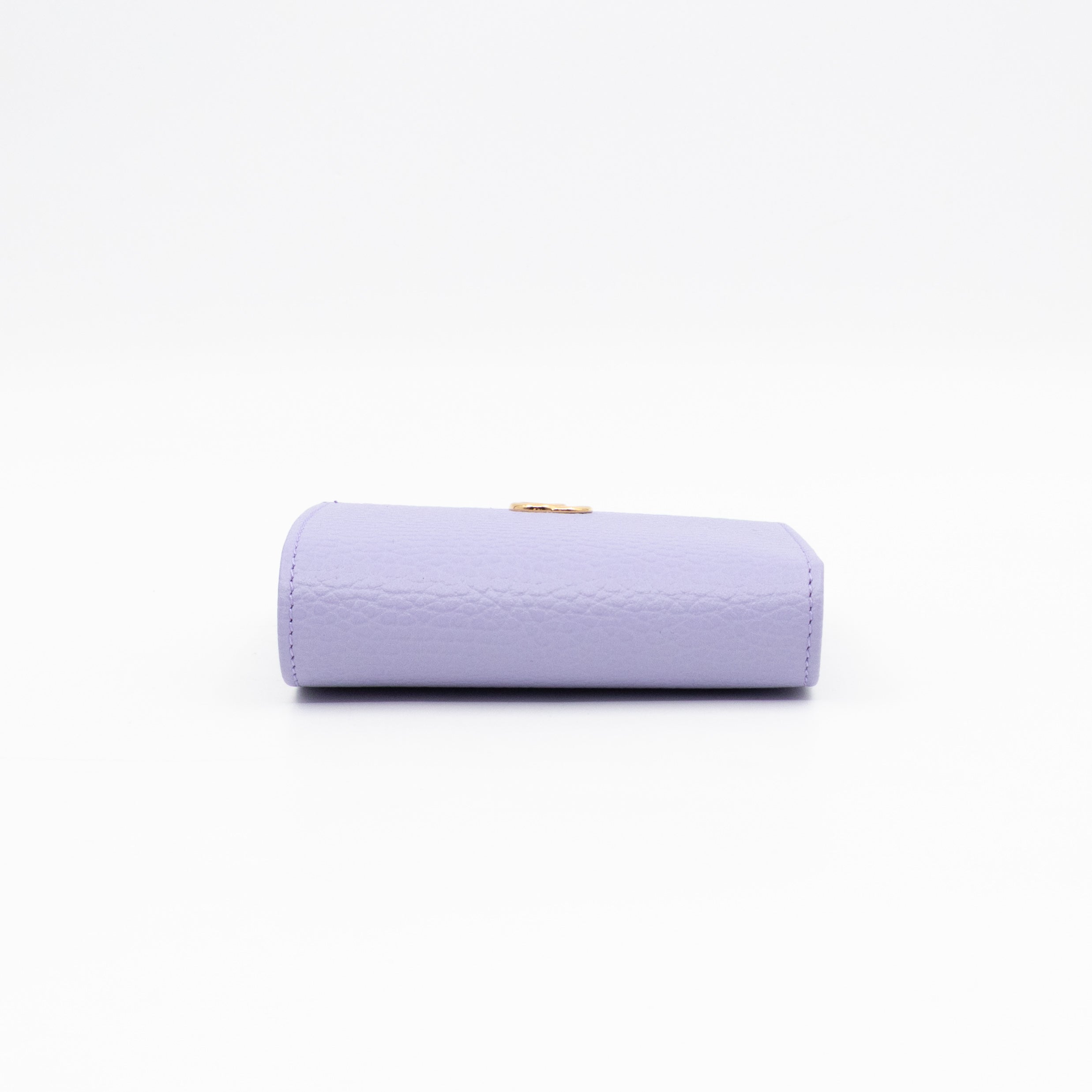 GG Marmont Card Case Wallet Lilac Leather