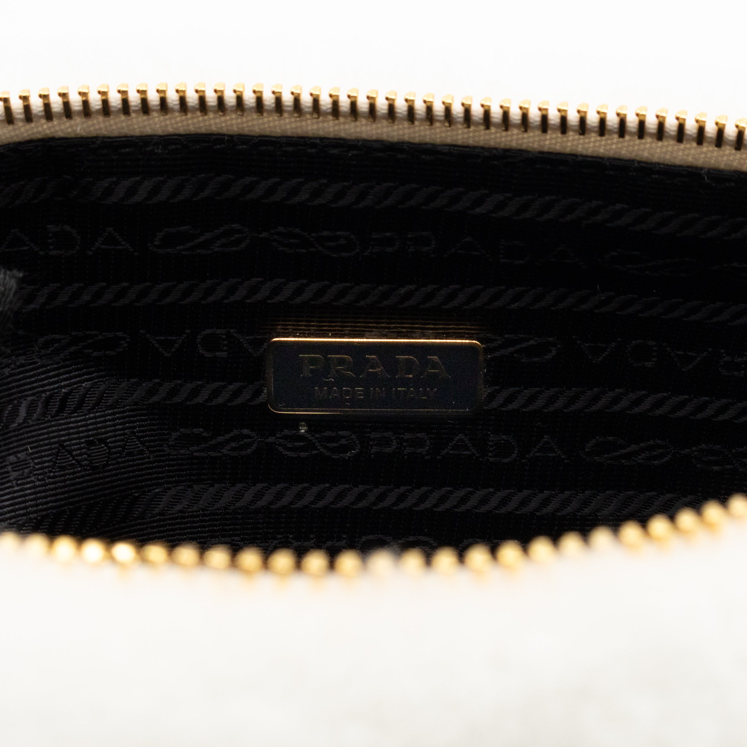 Triangle Crossbody Bag White Shearling