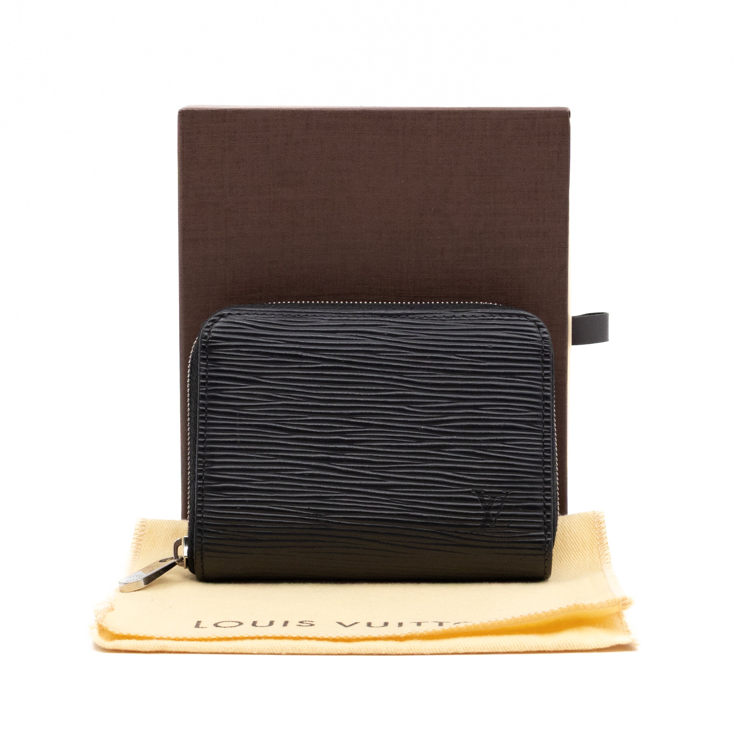 Zippy Coin Purse Black Epi Leather