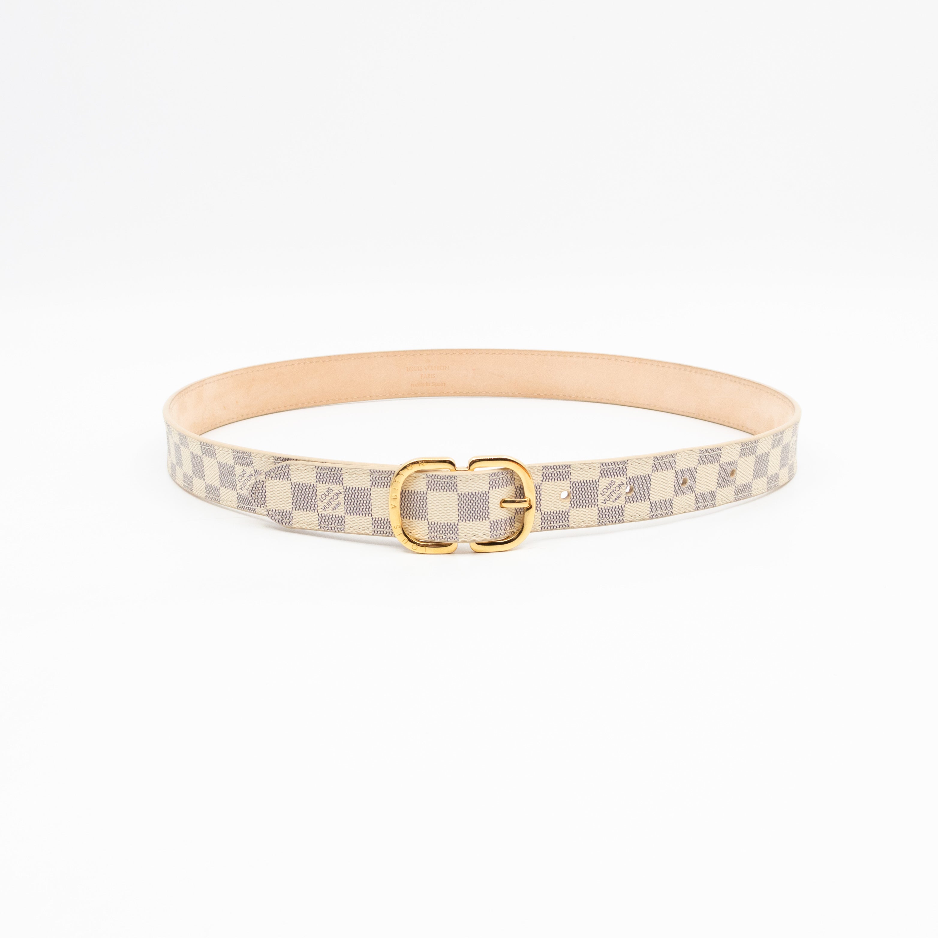 Ceinture Belt Mini Damier Azur 75 cm