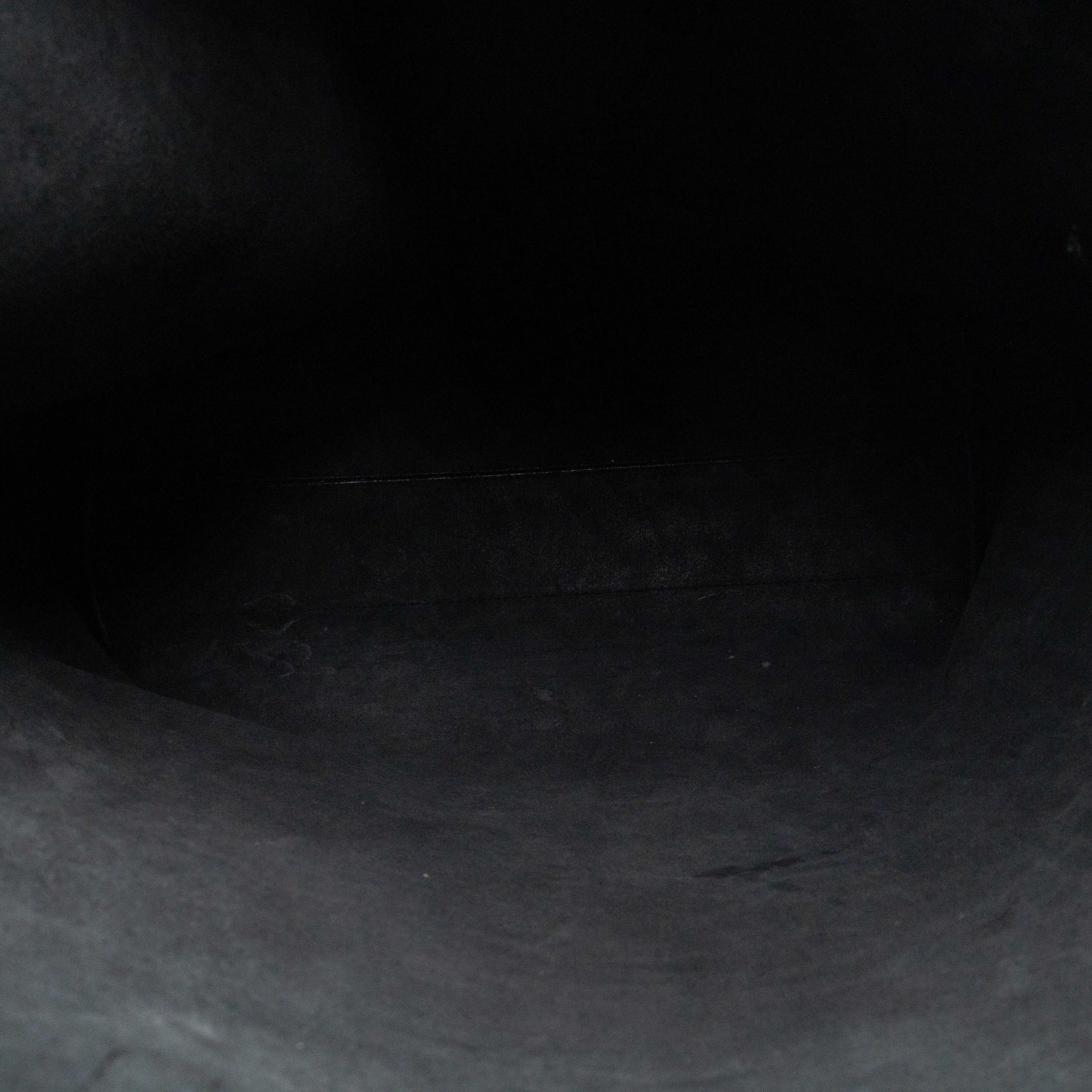 North South Large Shopping Tote Grey Leather