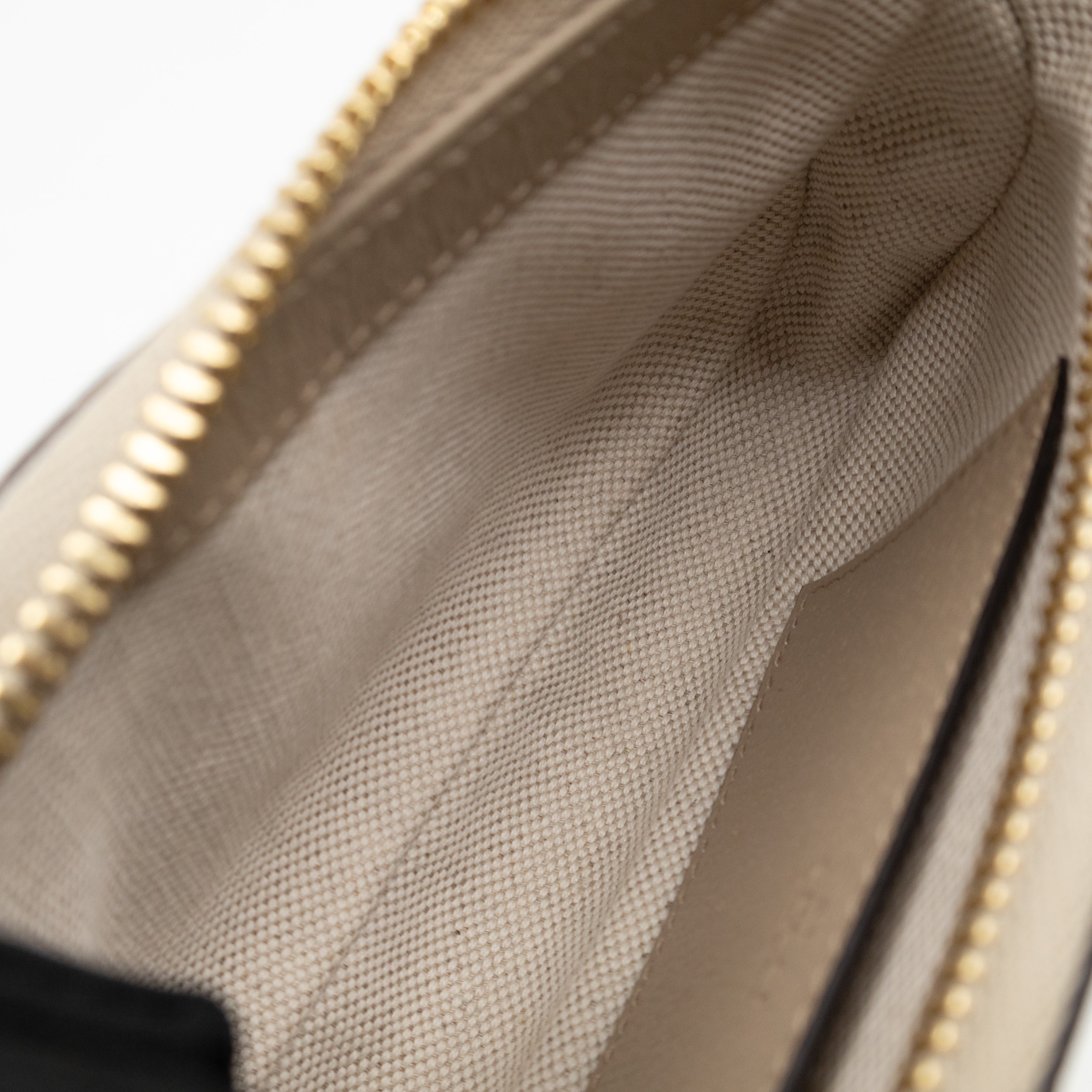 Ophidia Mini Bag GG Supreme Canvas Beige and White