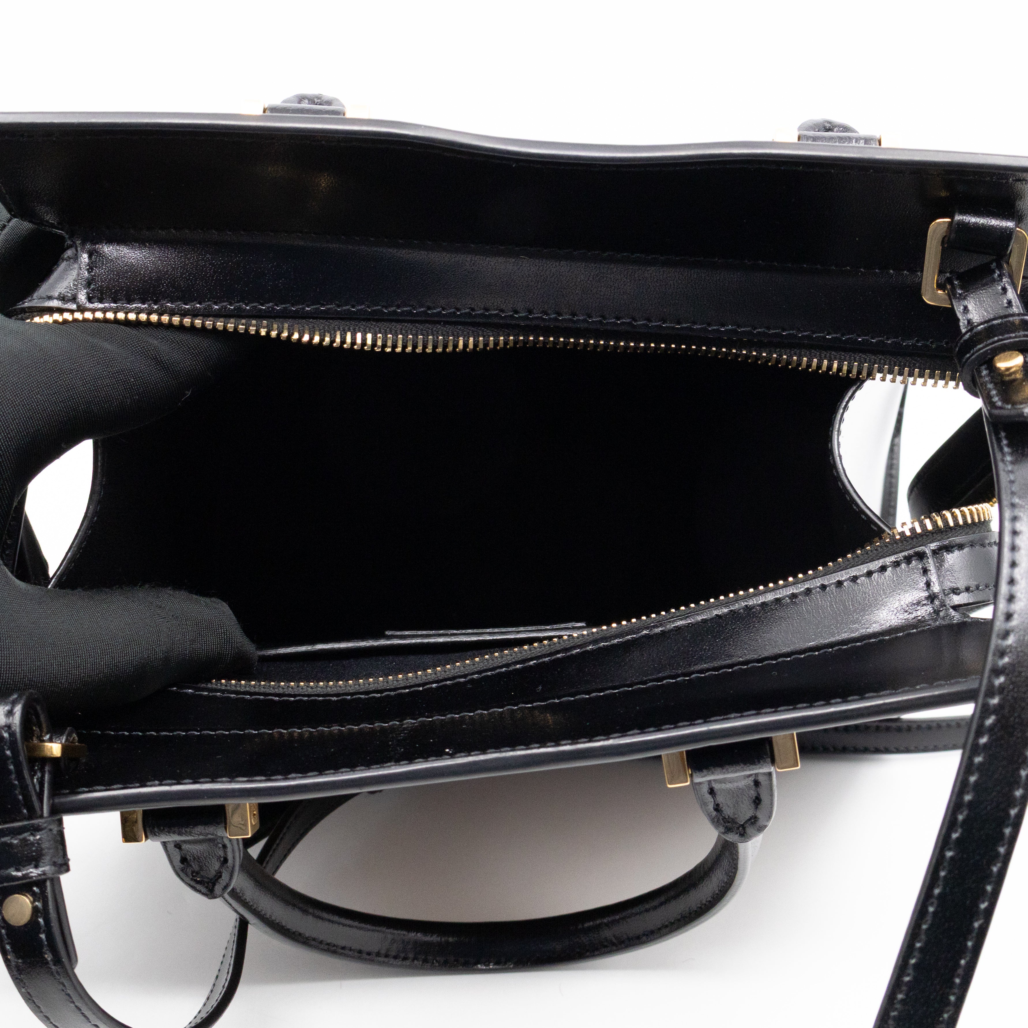 Uptown Small Leopard Ponyhair & Black Leather