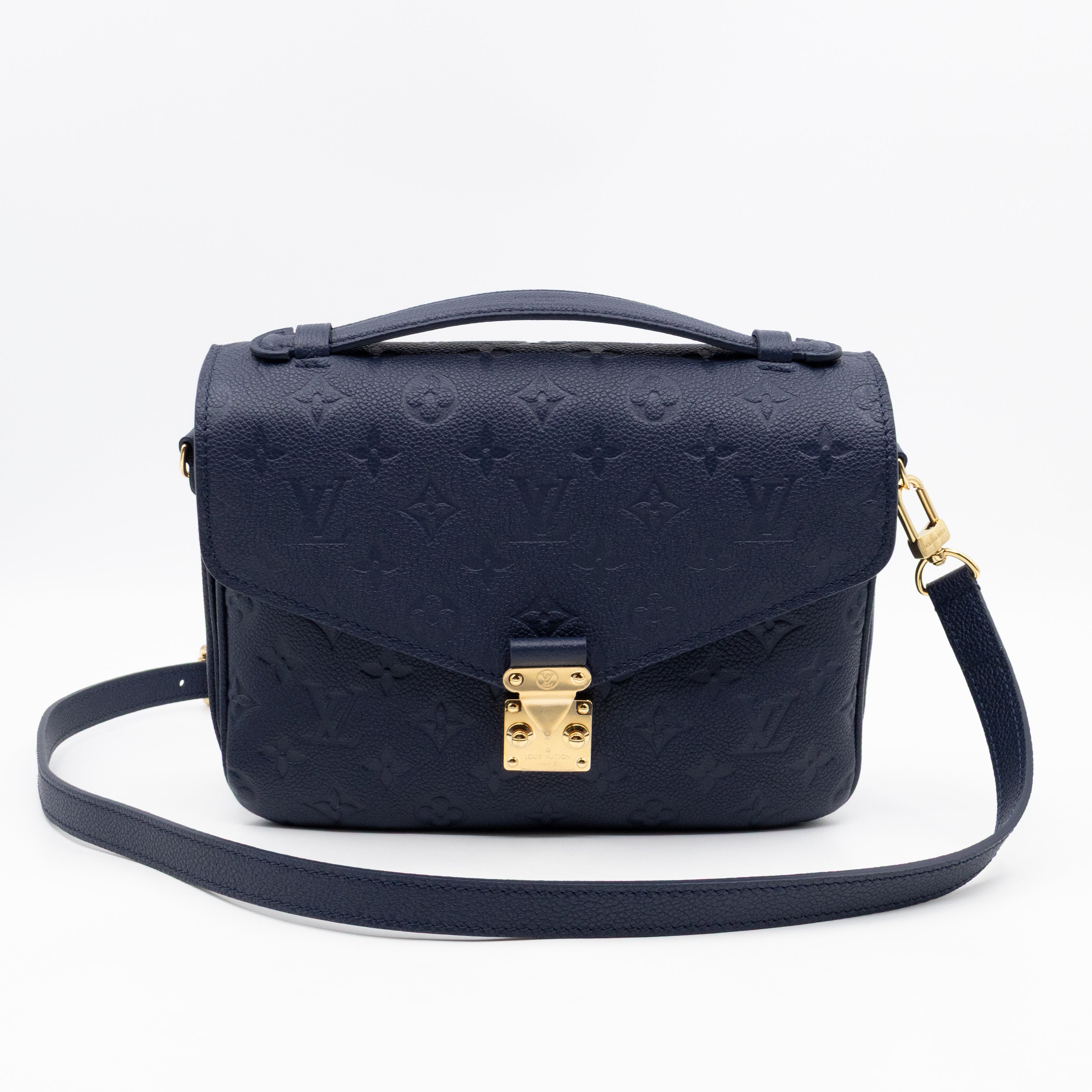 Pochette Metis Navy Monogram Empreinte Leather