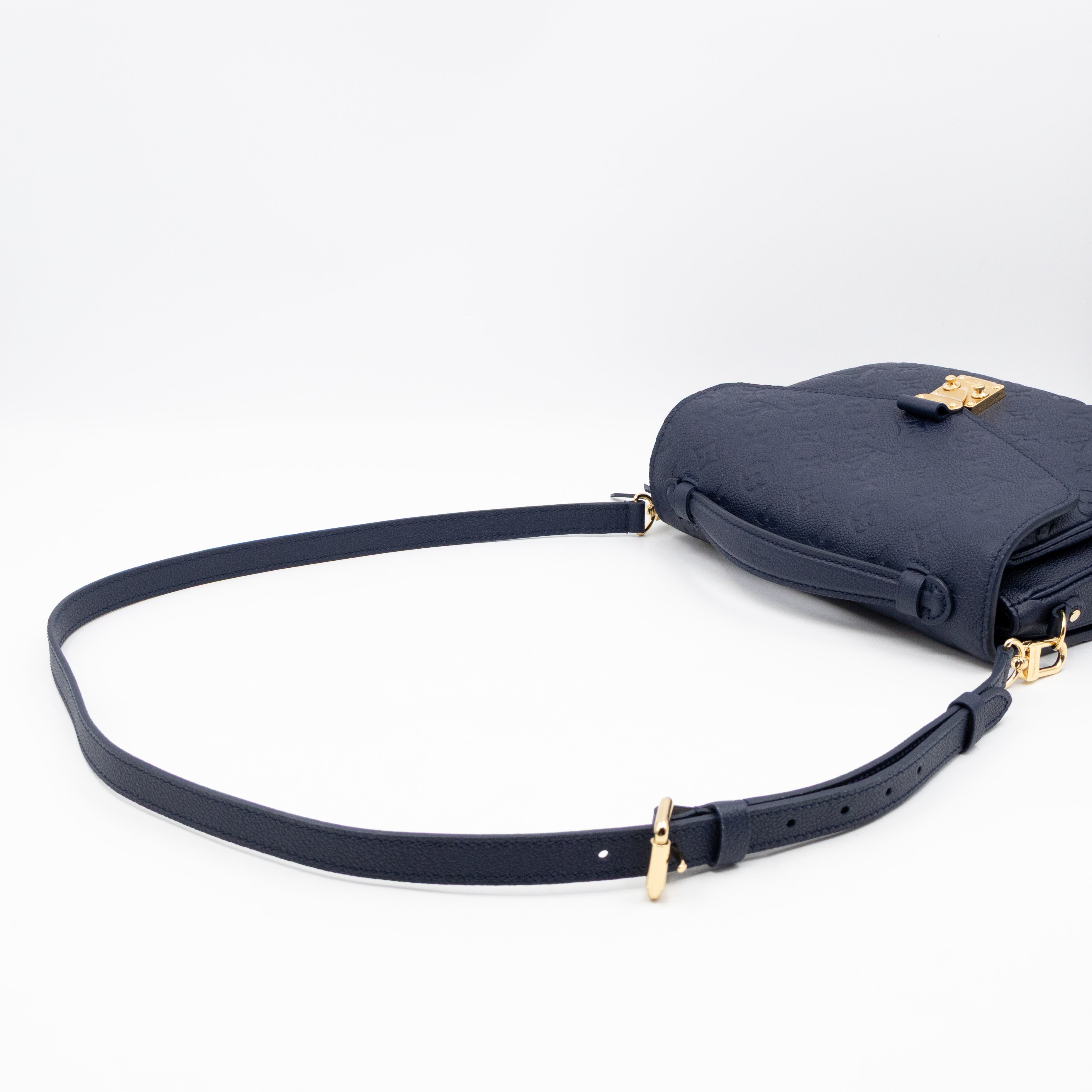 Pochette Metis Navy Monogram Empreinte Leather