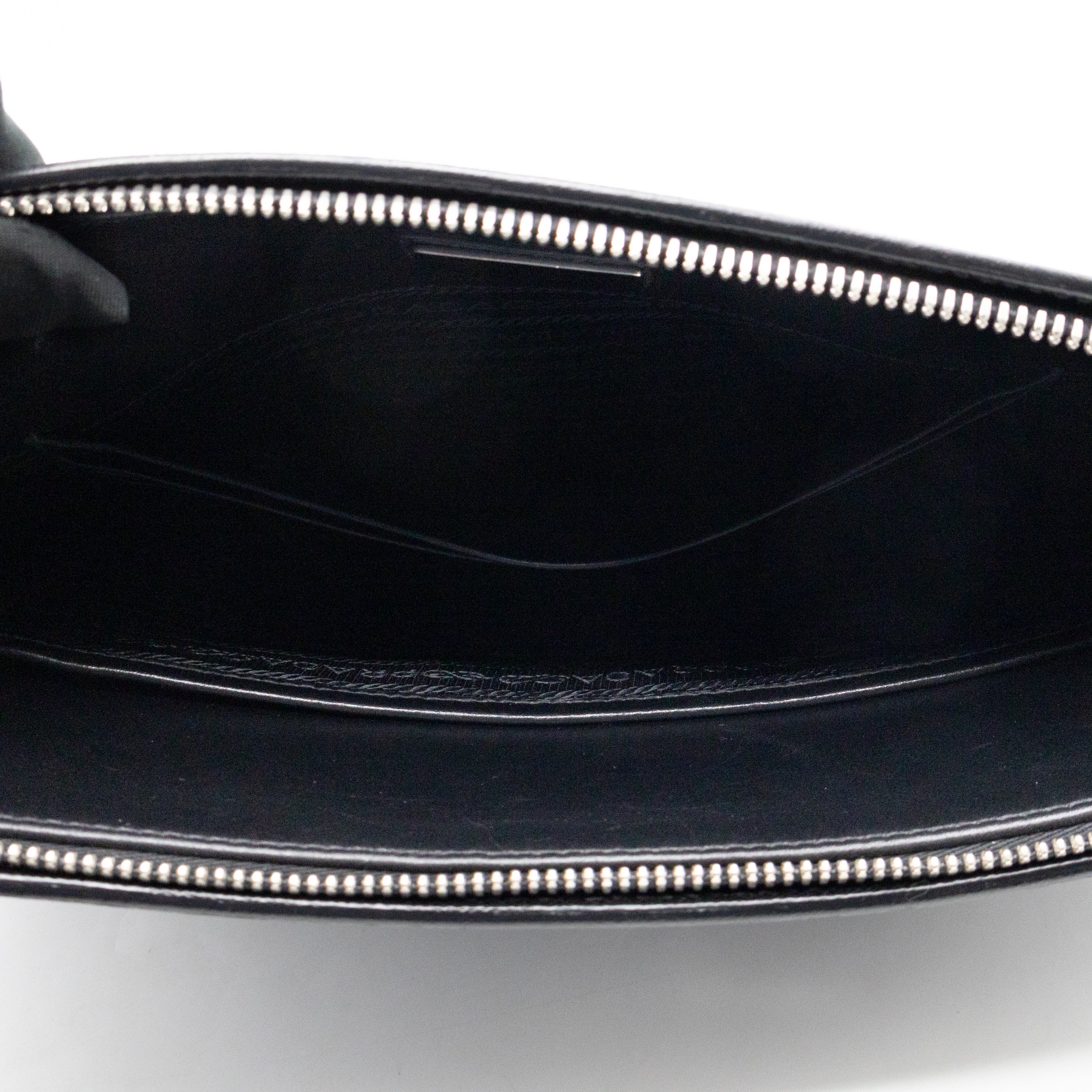 Laptop Holder Black Saffiano Leather